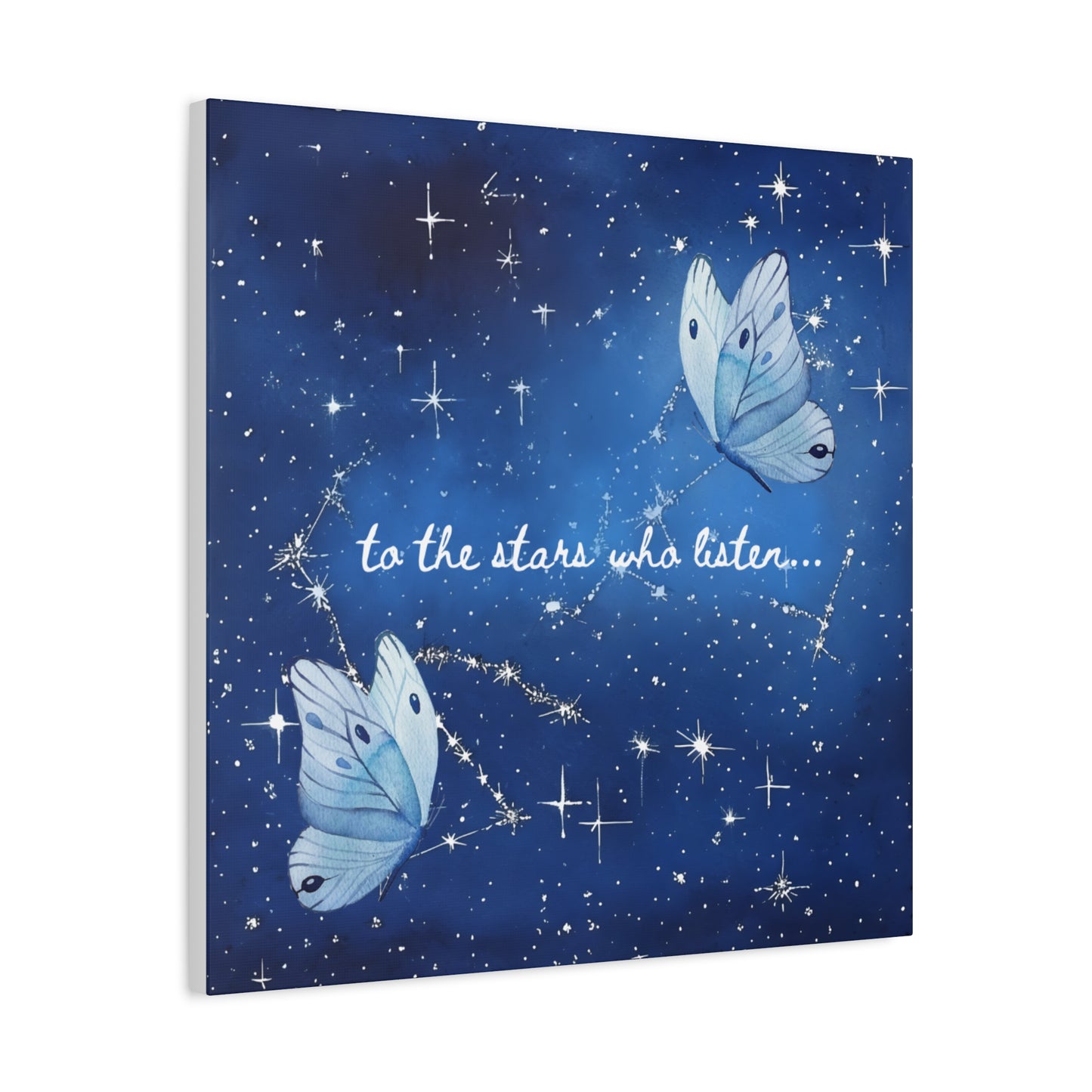 To the Stars Who Listen - Acotar Canvas Wall Art