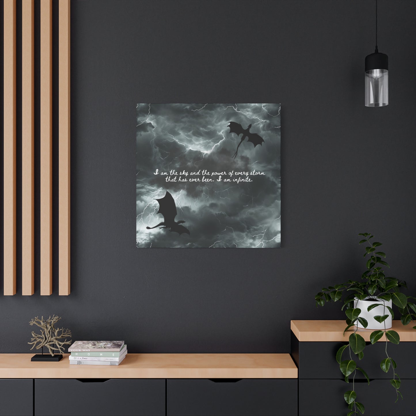 Fourth Wing Canvas Wall Art - Fantasy Bookish Decor