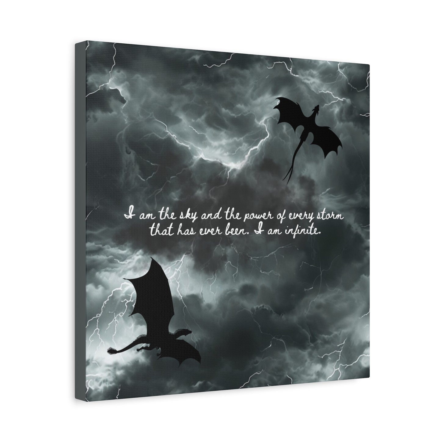 Fourth Wing Canvas Wall Art - Fantasy Bookish Decor