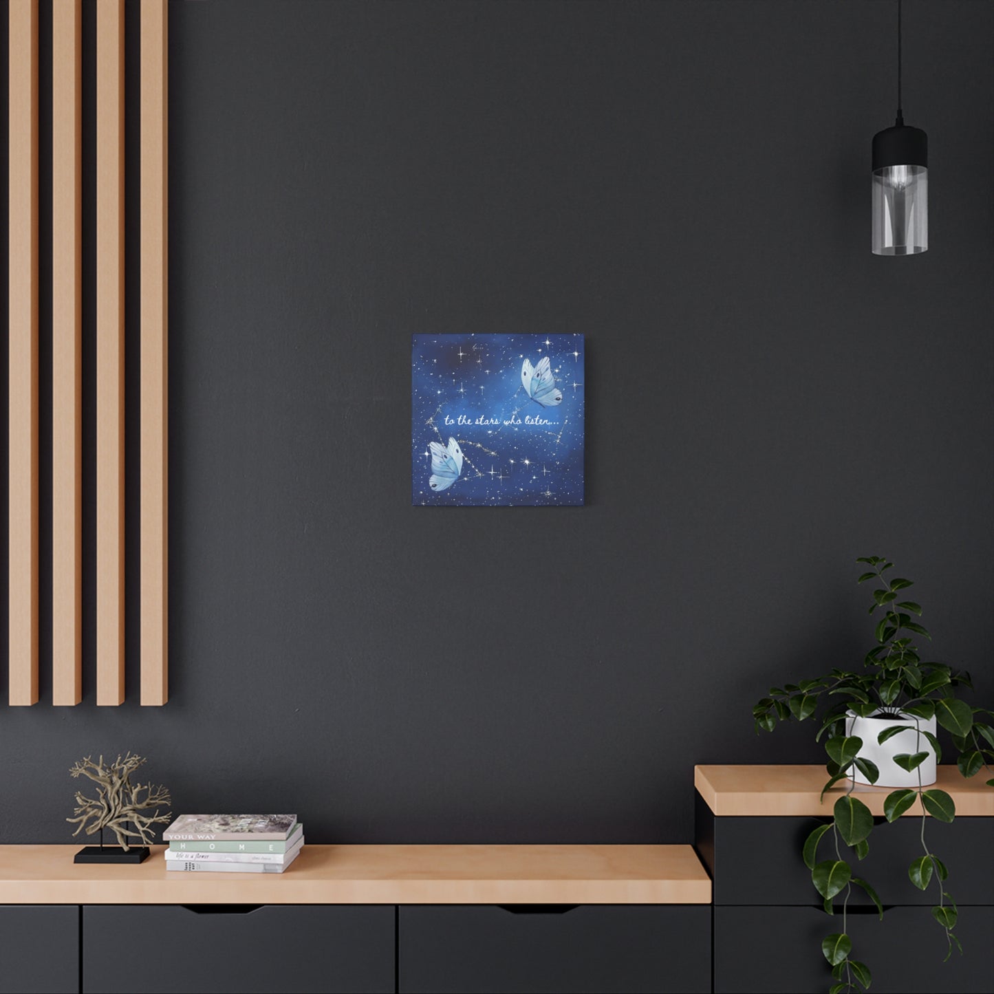 To the Stars Who Listen - Acotar Canvas Wall Art