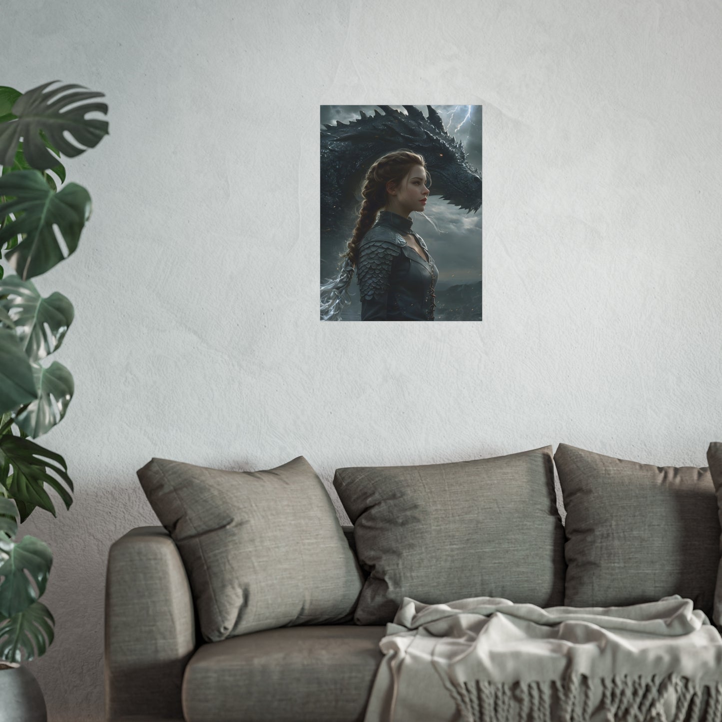 Fourth Wing Art Poster - Violet and Tairn