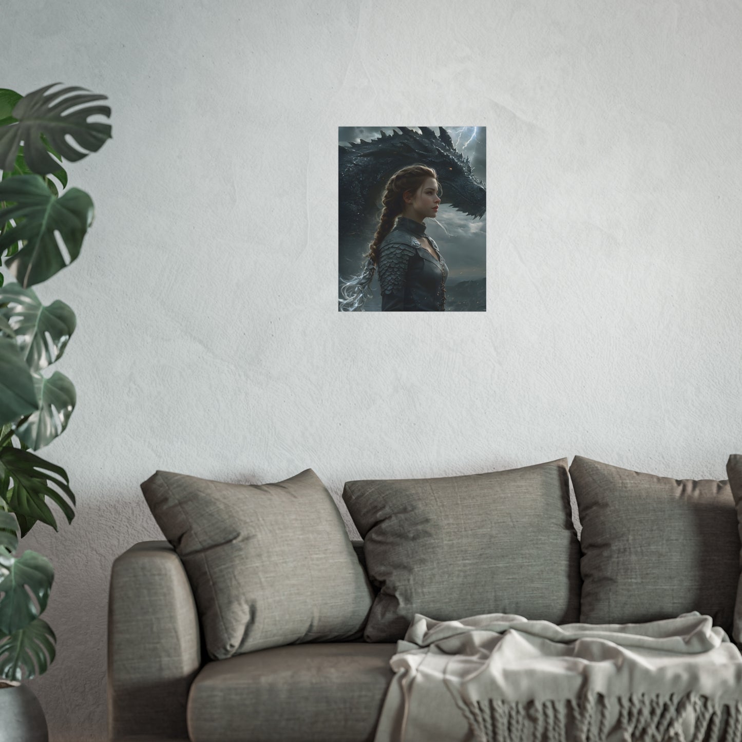 Fourth Wing Art Poster - Violet and Tairn