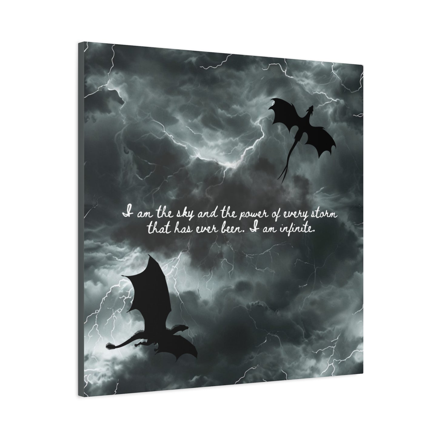Fourth Wing Canvas Wall Art - Fantasy Bookish Decor