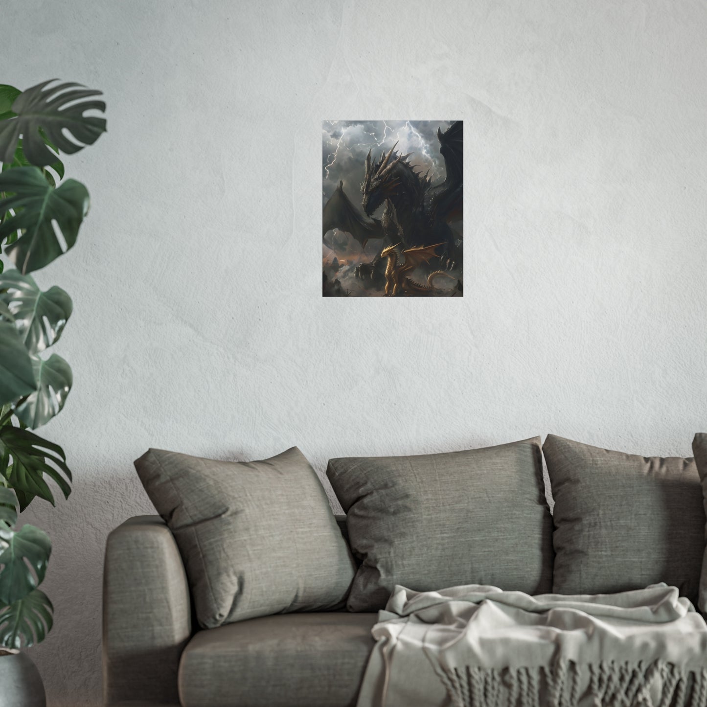 Tairn and Andarna - Fourth Wing Fan Art Print