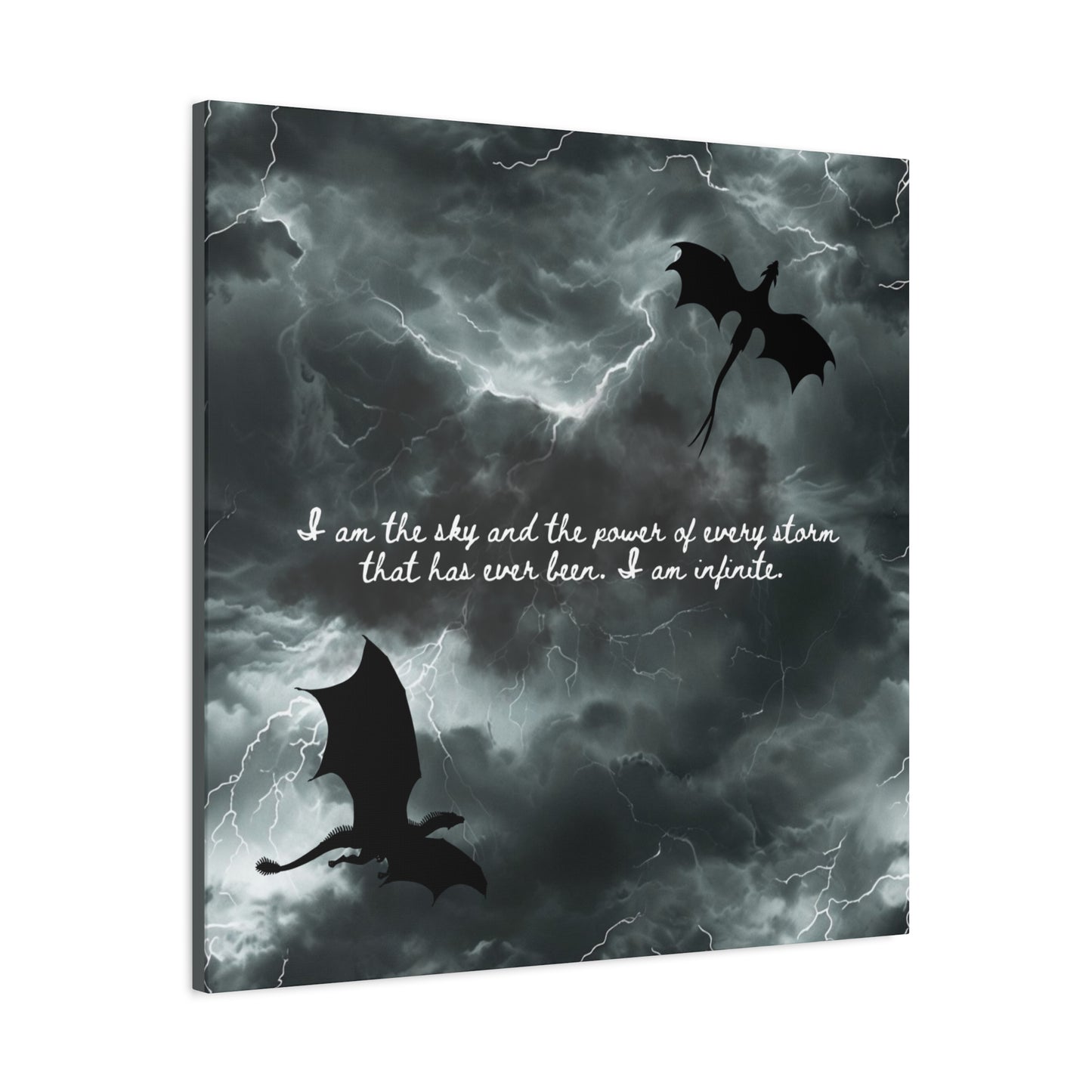 Fourth Wing Canvas Wall Art - Fantasy Bookish Decor