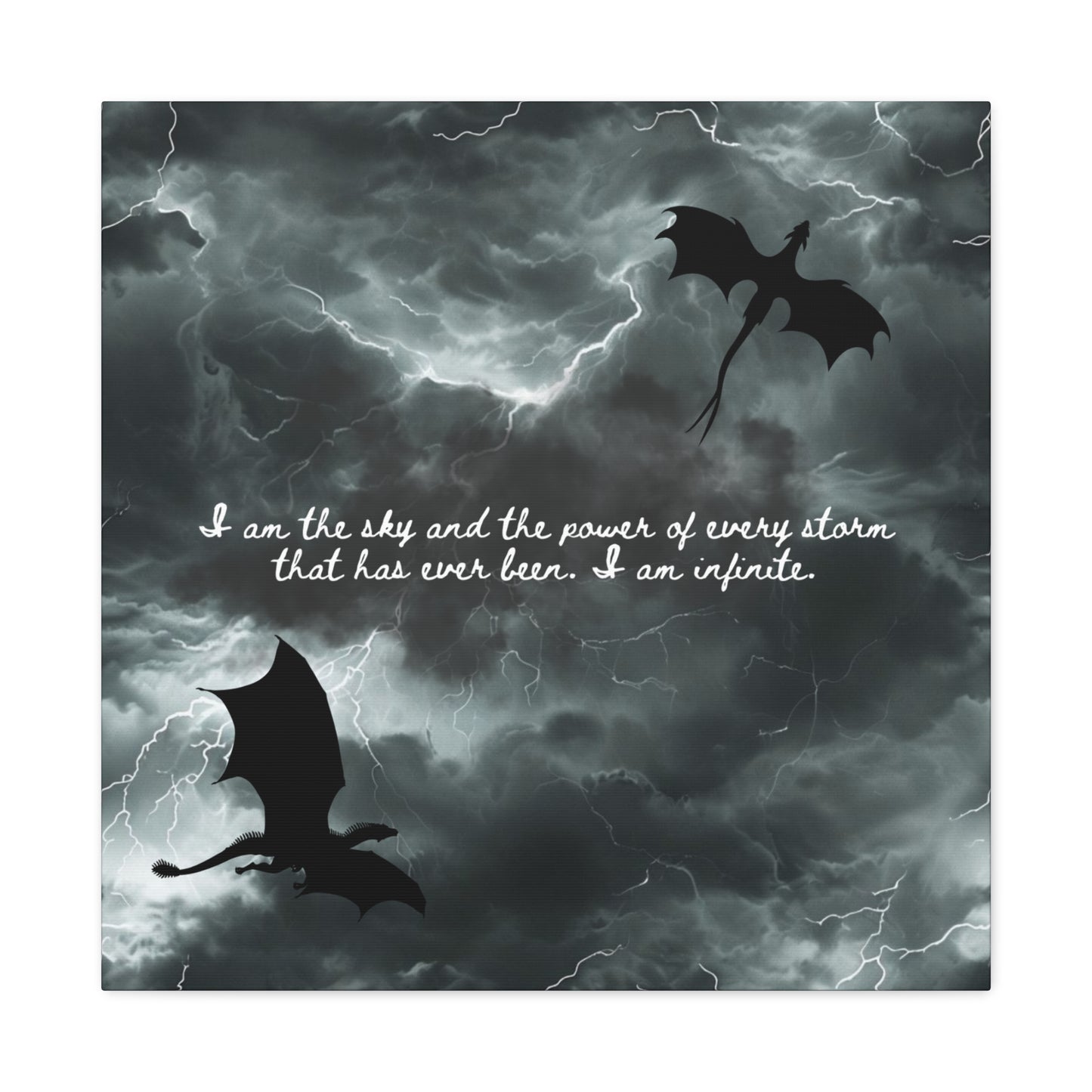 Fourth Wing Canvas Wall Art - Fantasy Bookish Decor