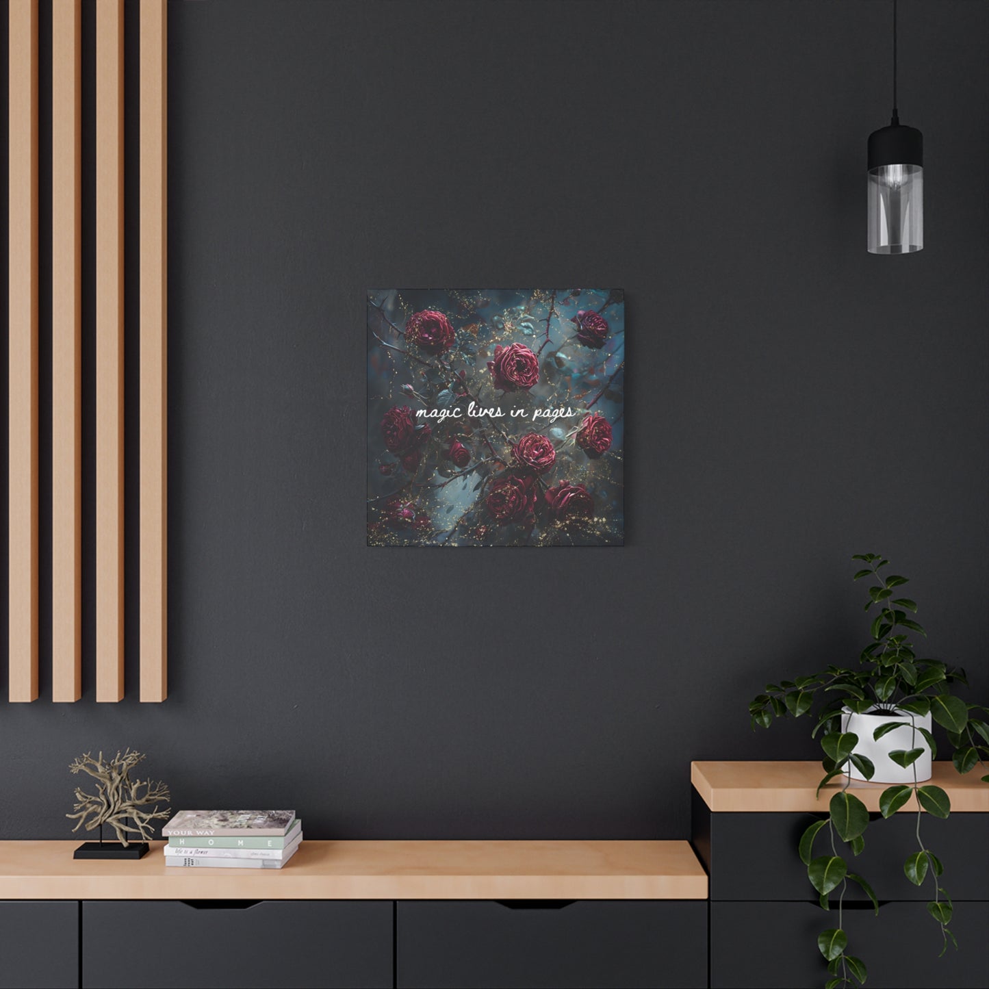 Magic Lives in Pages - Acotar Canvas Wall Art