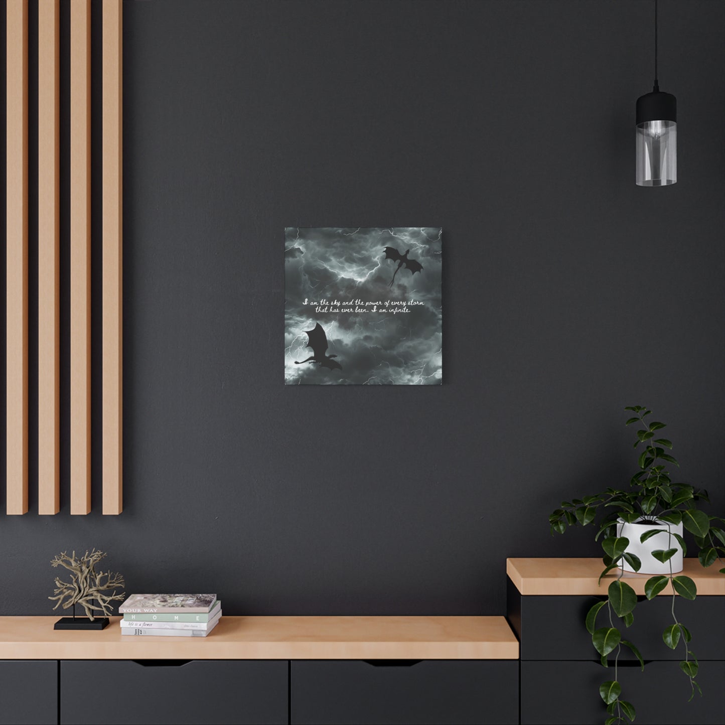 Fourth Wing Canvas Wall Art - Fantasy Bookish Decor