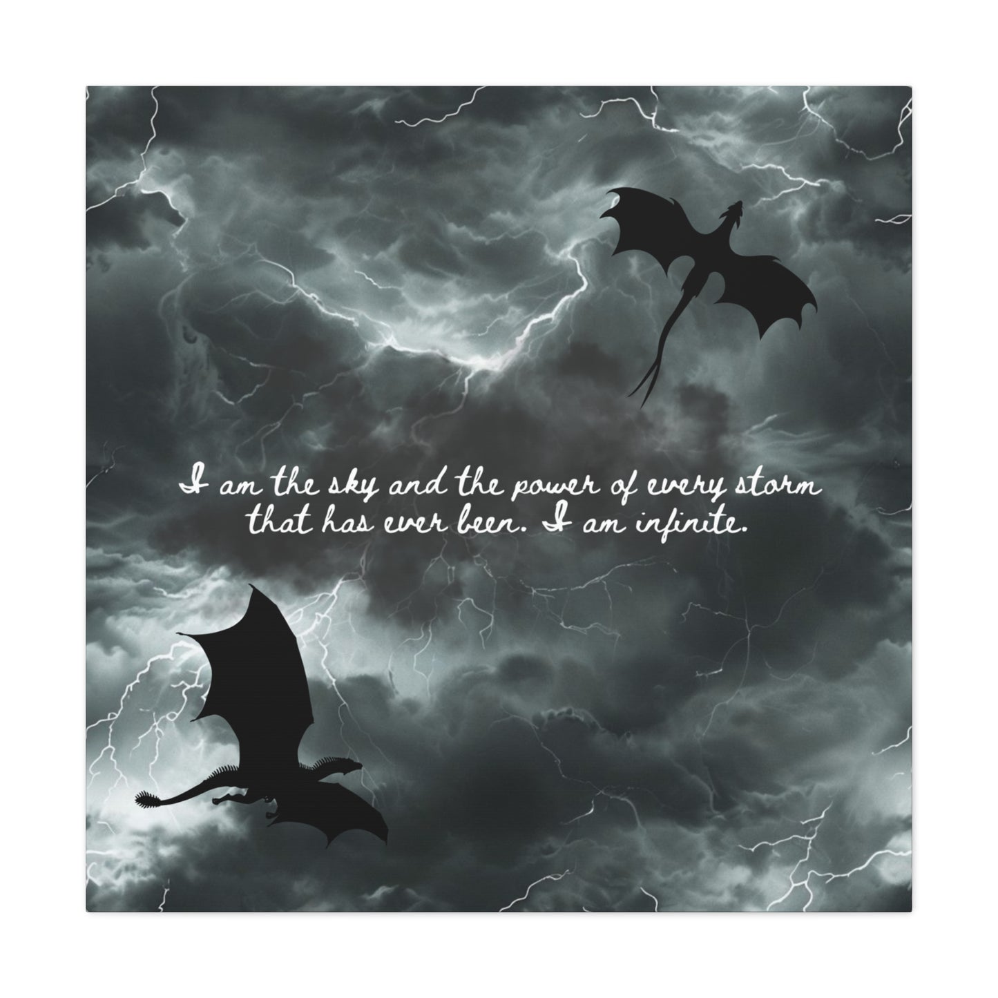 Fourth Wing Canvas Wall Art - Fantasy Bookish Decor