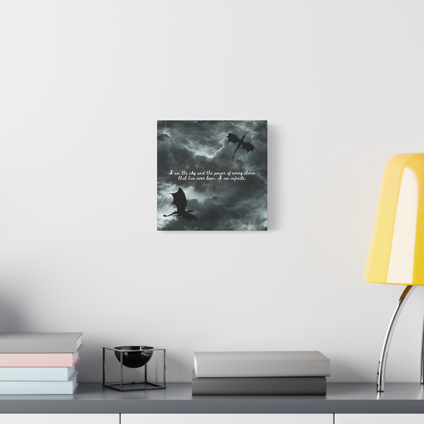 Fourth Wing Canvas Wall Art - Fantasy Bookish Decor