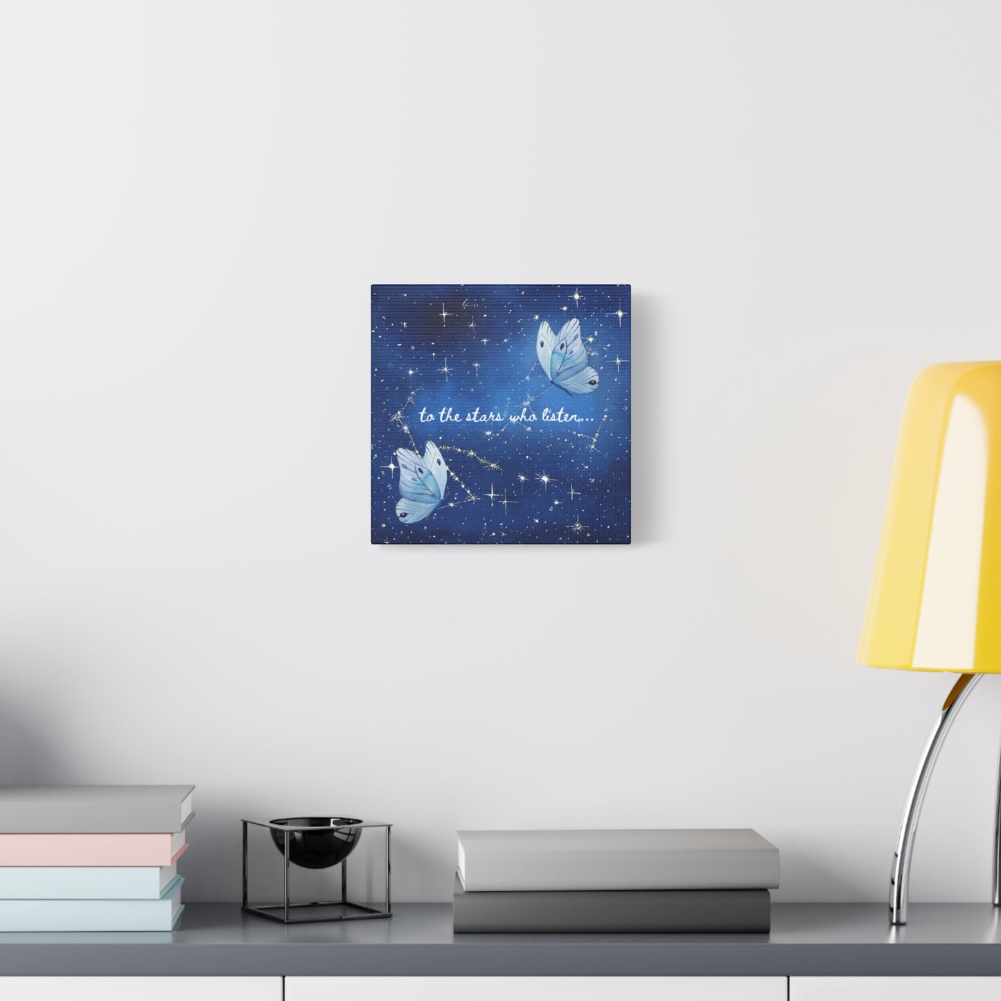 To the Stars Who Listen - Acotar Canvas Wall Art