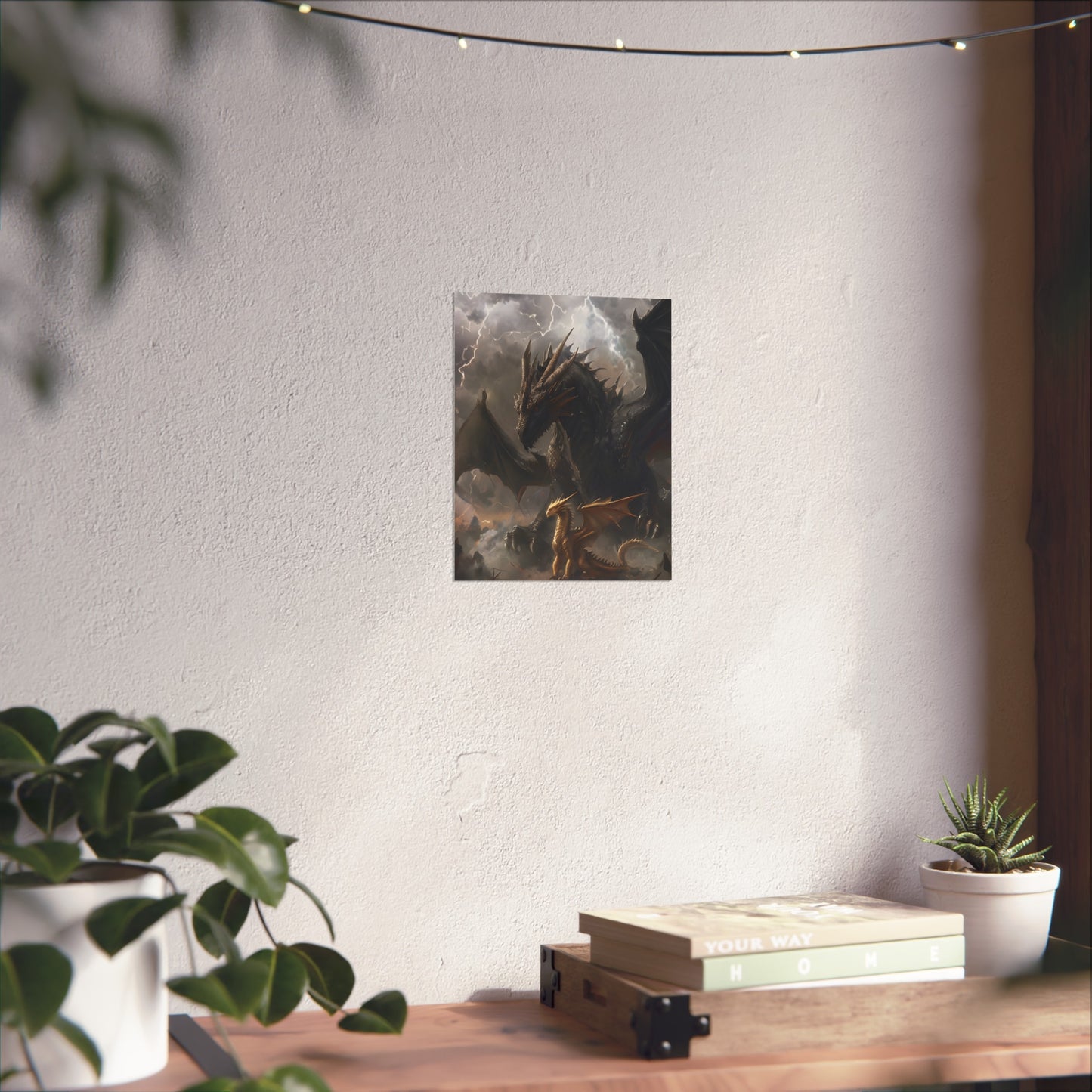 Tairn and Andarna - Fourth Wing Fan Art Print