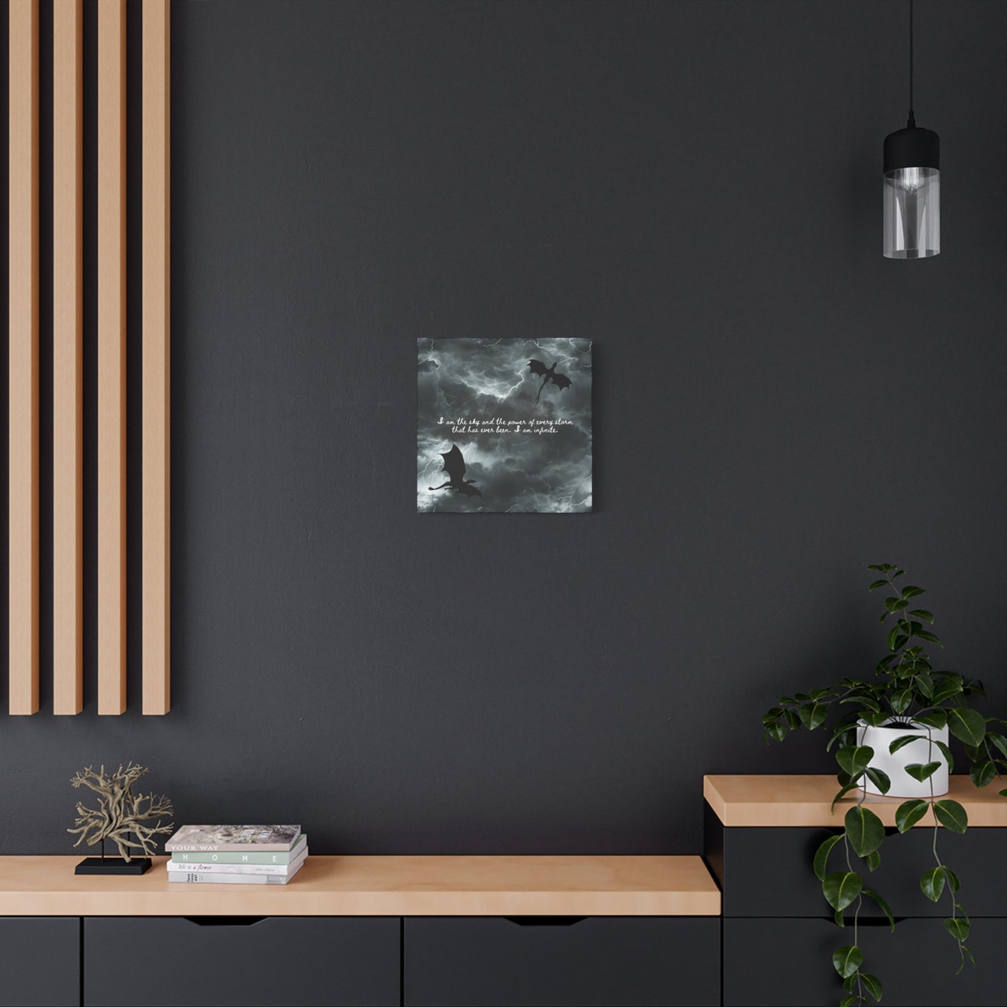 Fourth Wing Canvas Wall Art - Fantasy Bookish Decor