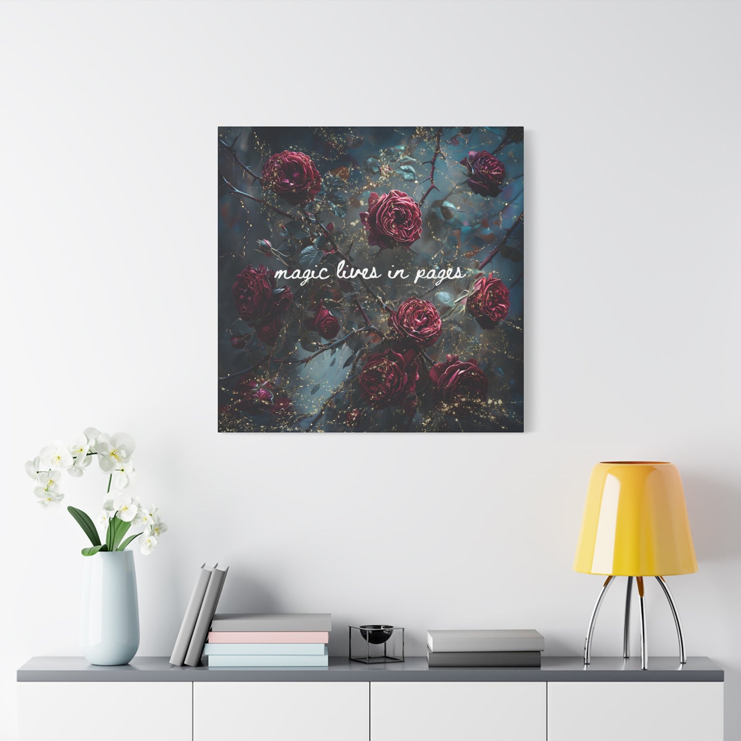 Magic Lives in Pages - Acotar Canvas Wall Art