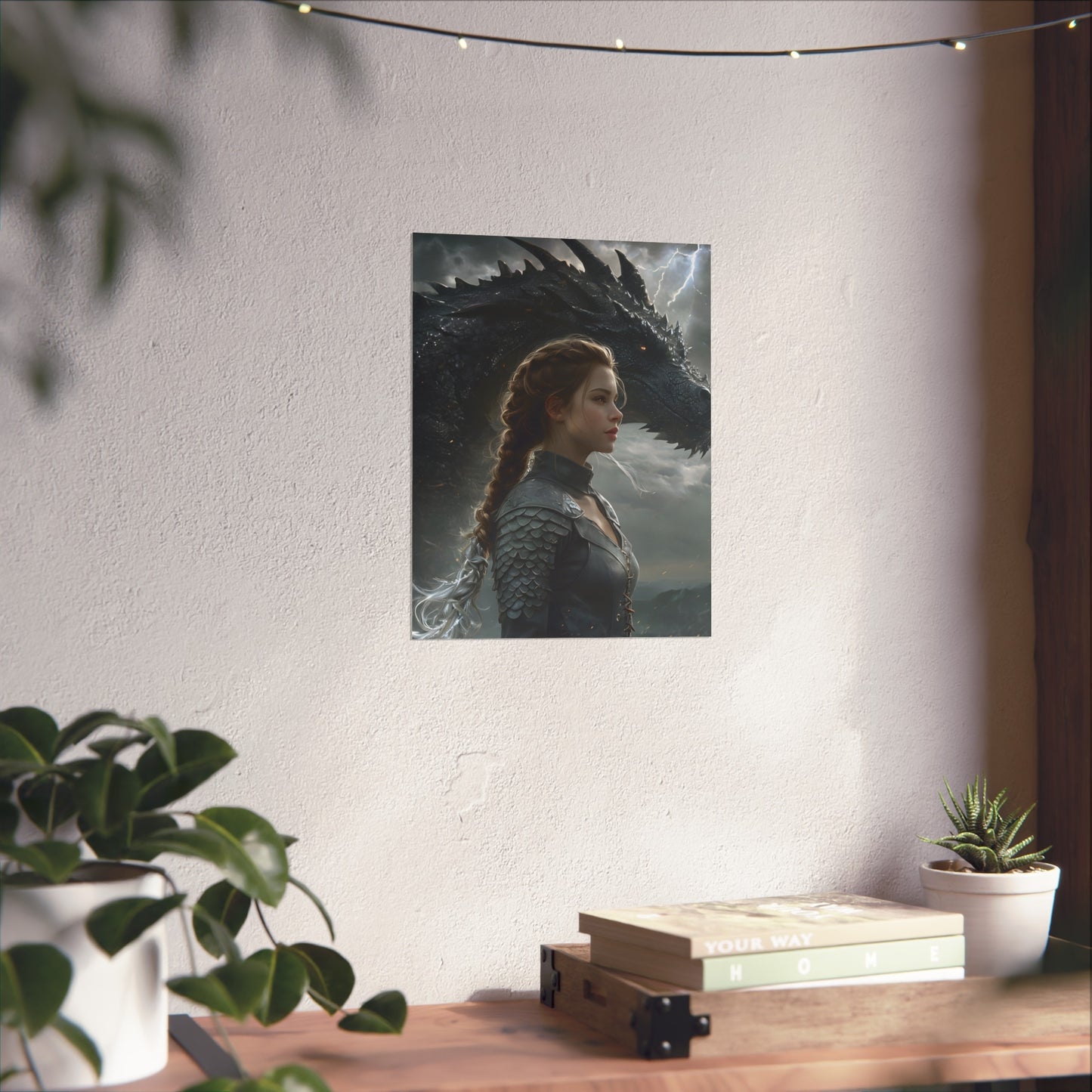 Fourth Wing Art Poster - Violet and Tairn