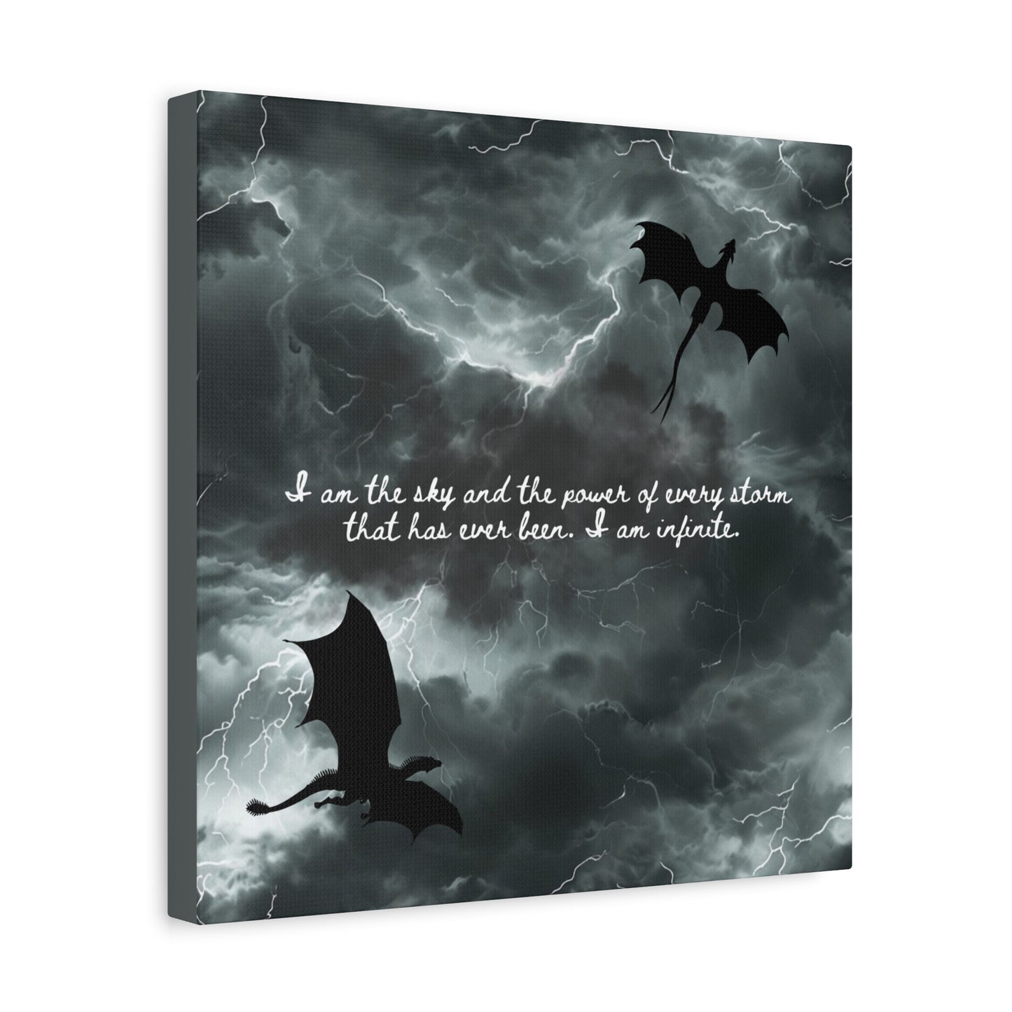 Fourth Wing Canvas Wall Art - Fantasy Bookish Decor