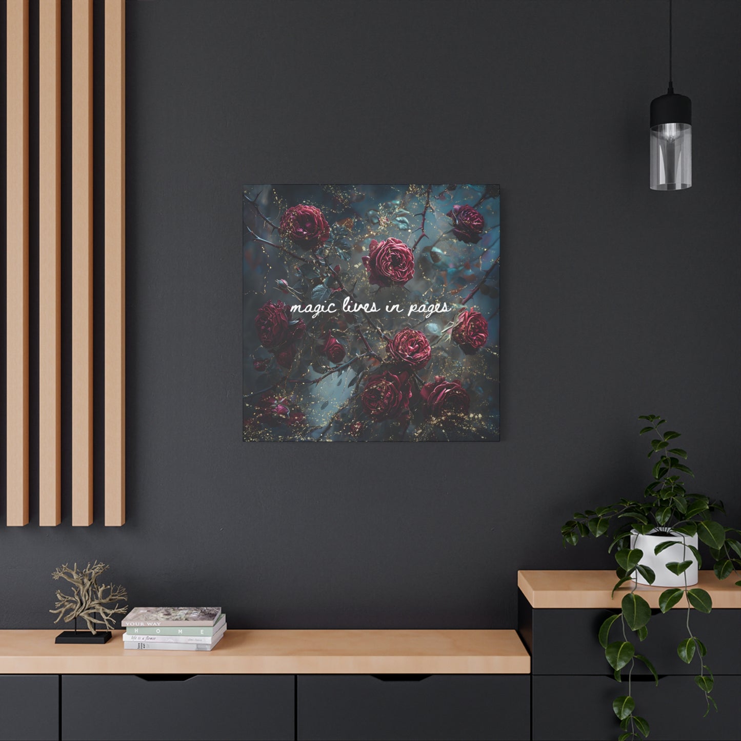 Magic Lives in Pages - Acotar Canvas Wall Art