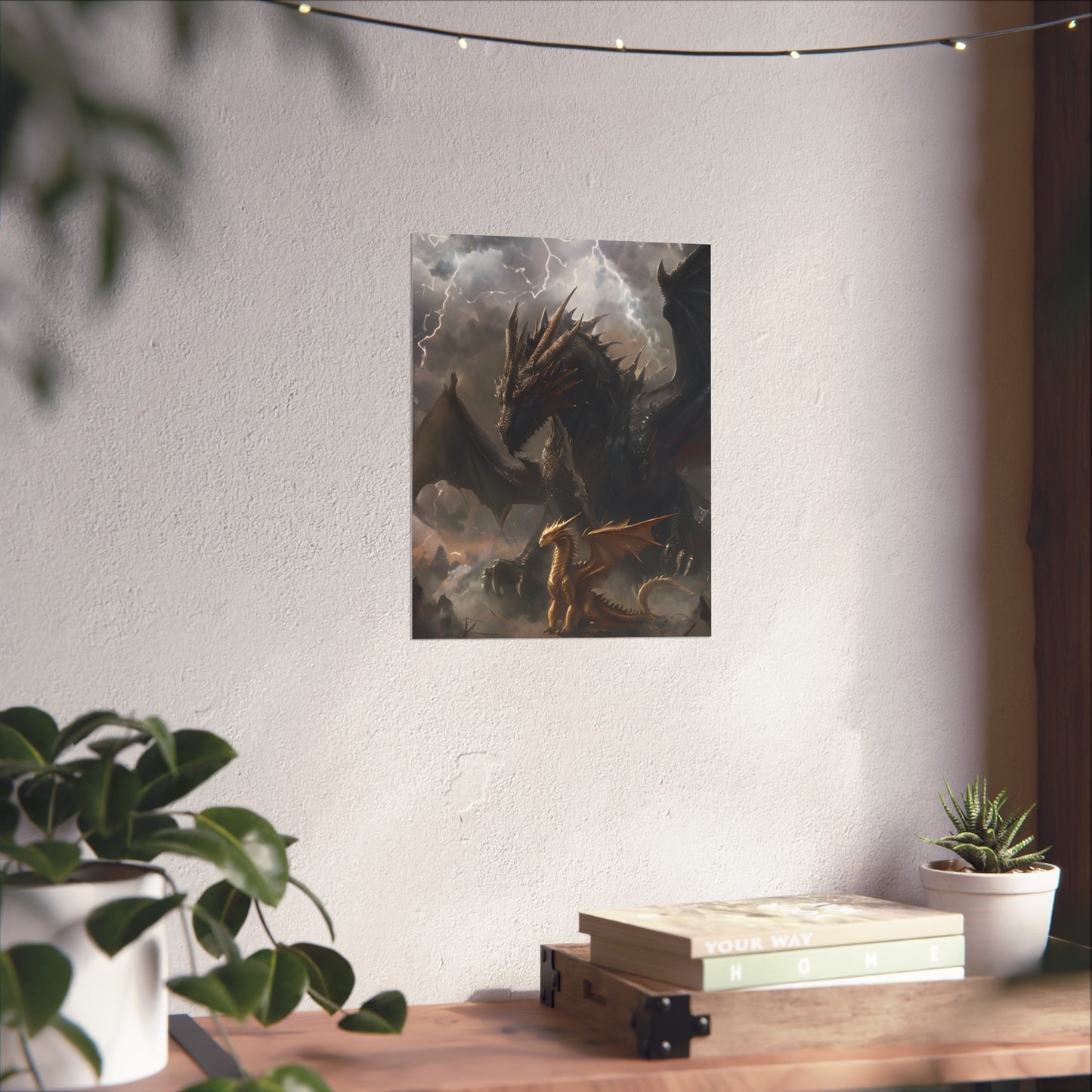 Tairn and Andarna - Fourth Wing Fan Art Print