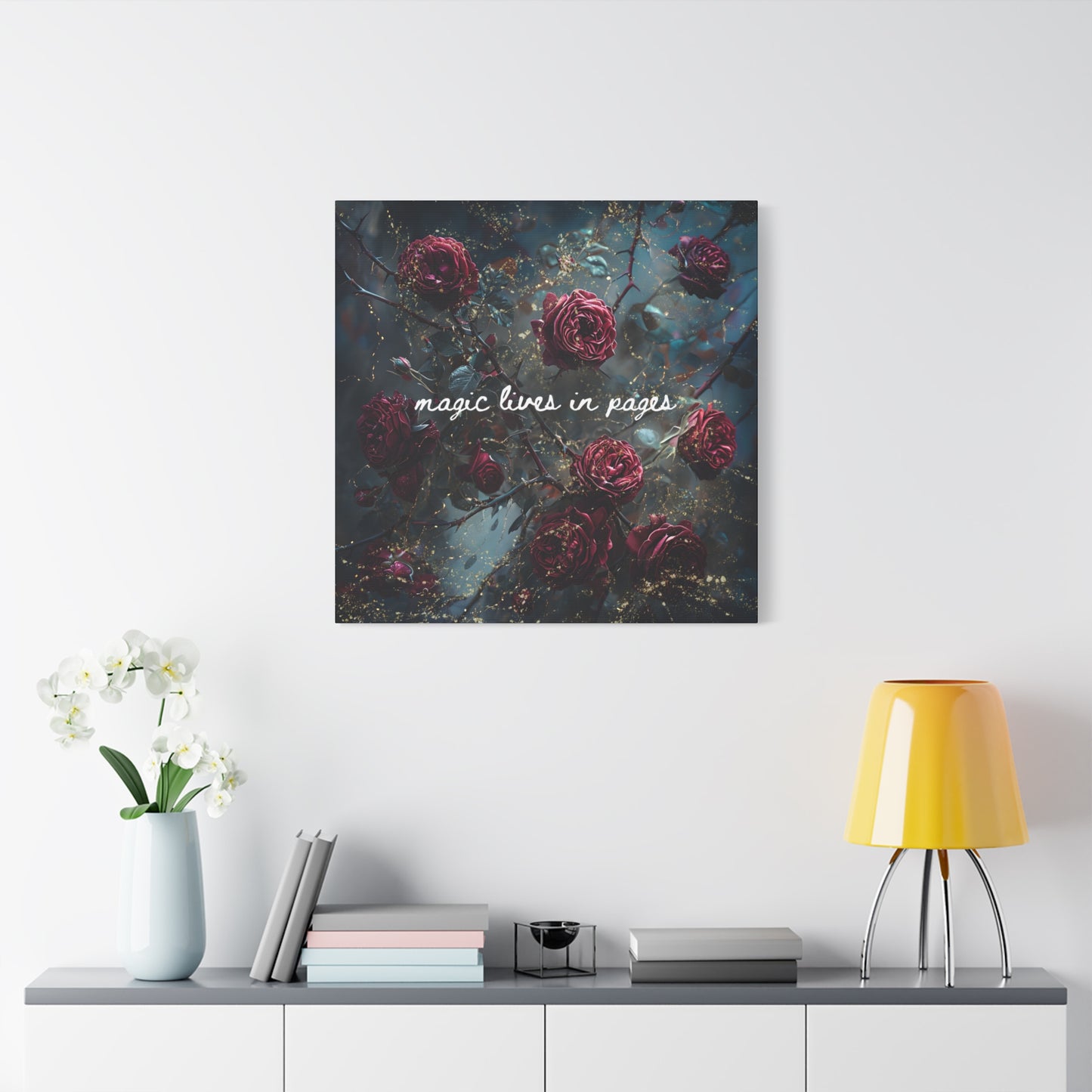 Magic Lives in Pages - Acotar Canvas Wall Art