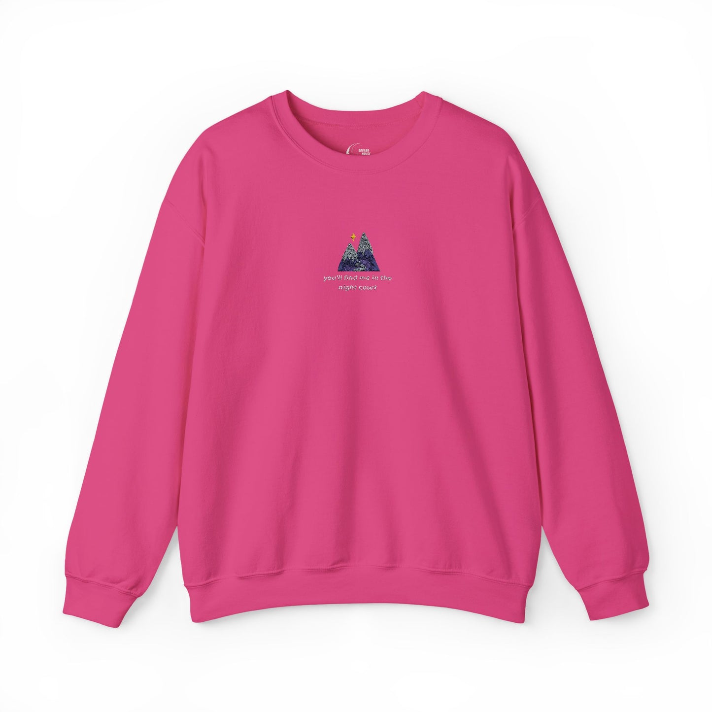 Embroidered Night Court Sweatshirt - ACOTAR-Inspired Bookish Clothing