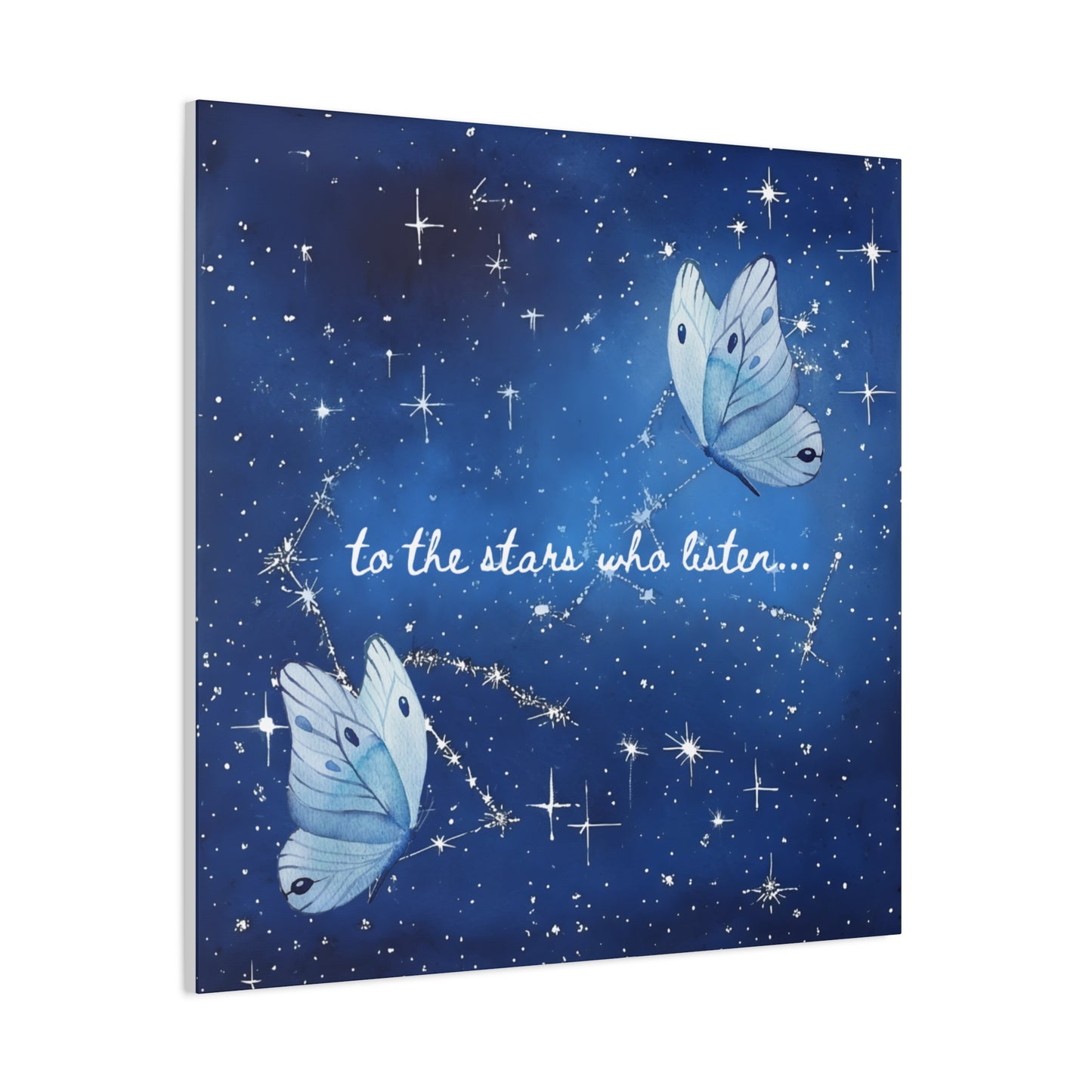 To the Stars Who Listen - Acotar Canvas Wall Art