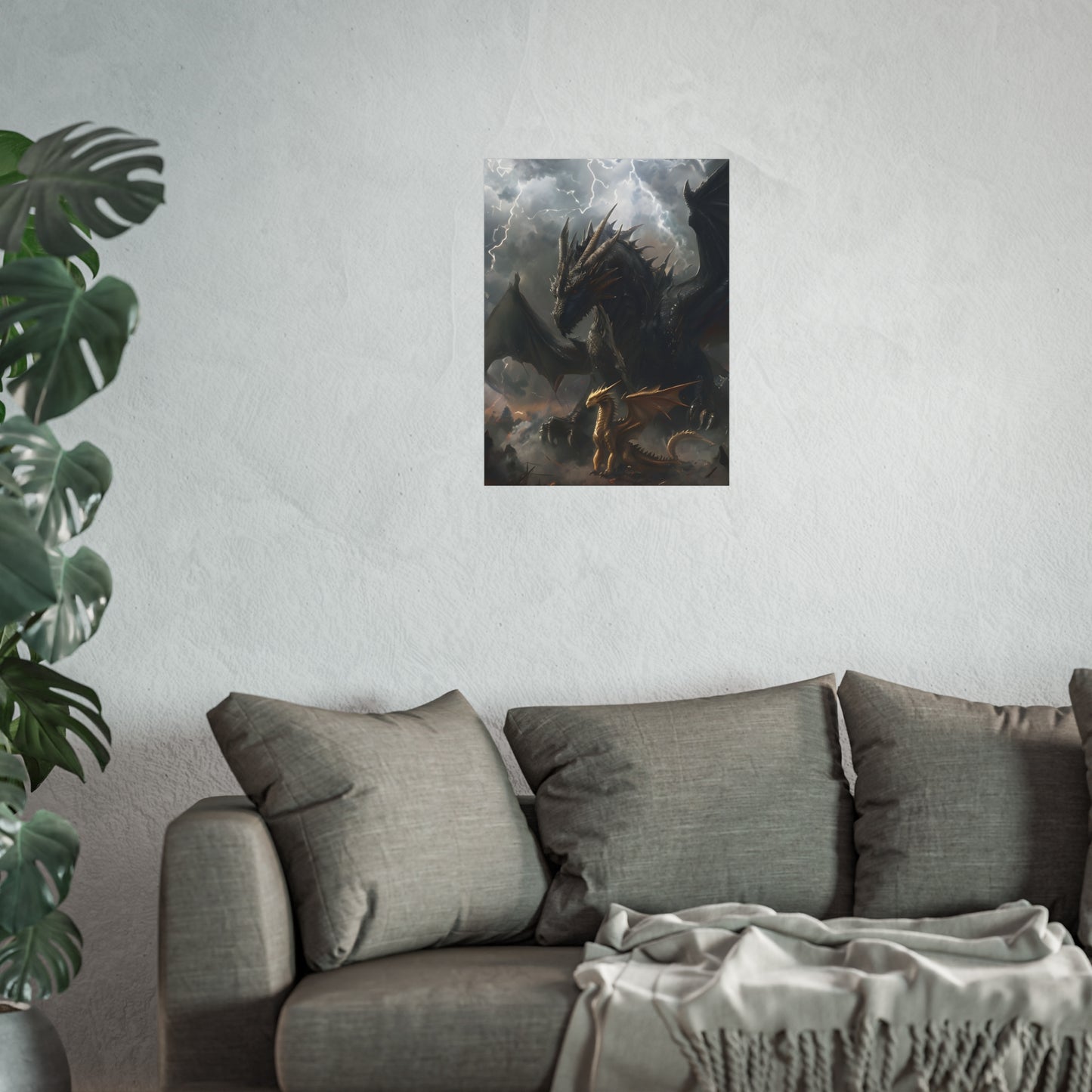 Tairn and Andarna - Fourth Wing Fan Art Print