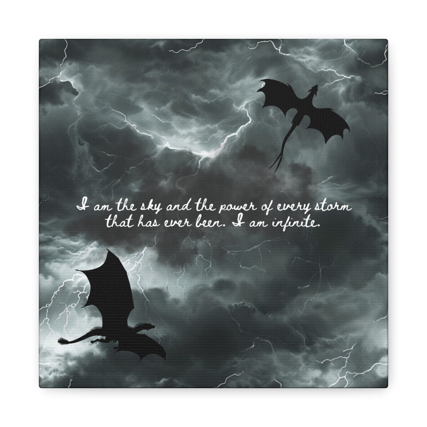 Fourth Wing Canvas Wall Art - Fantasy Bookish Decor