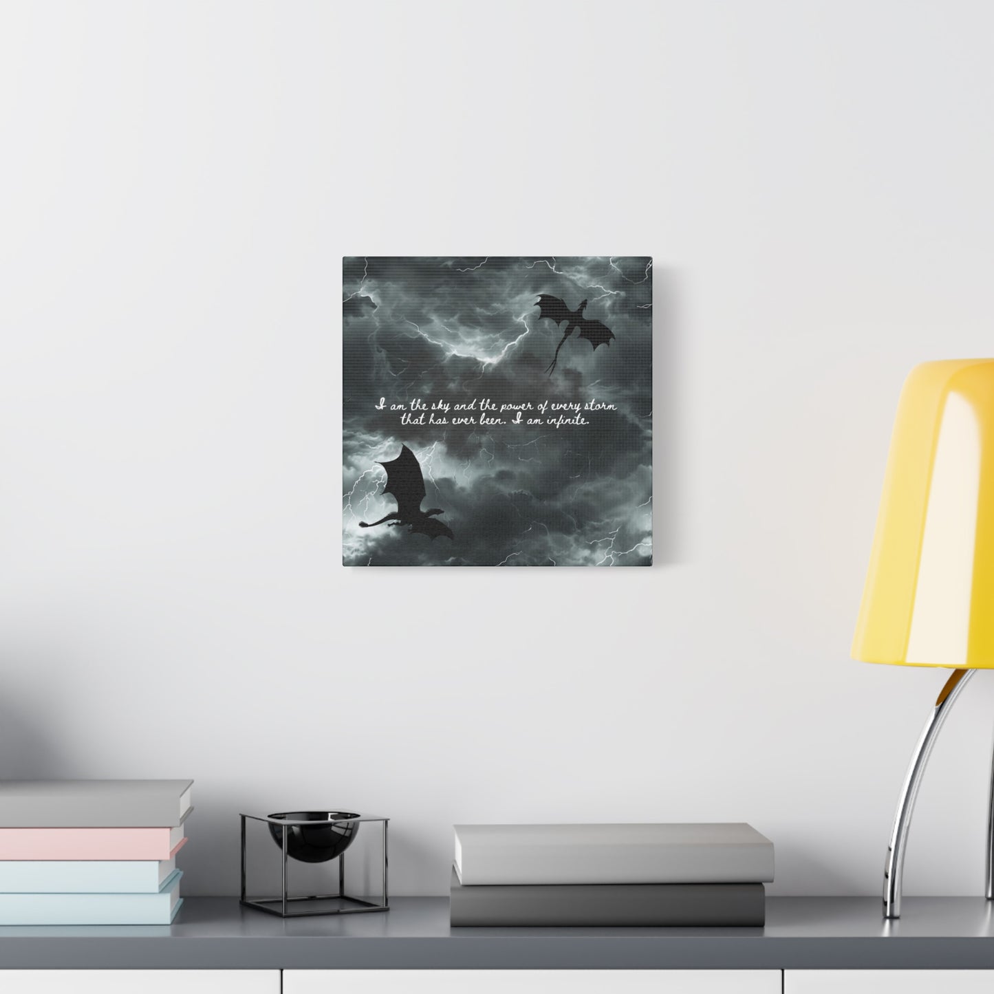 Fourth Wing Canvas Wall Art - Fantasy Bookish Decor