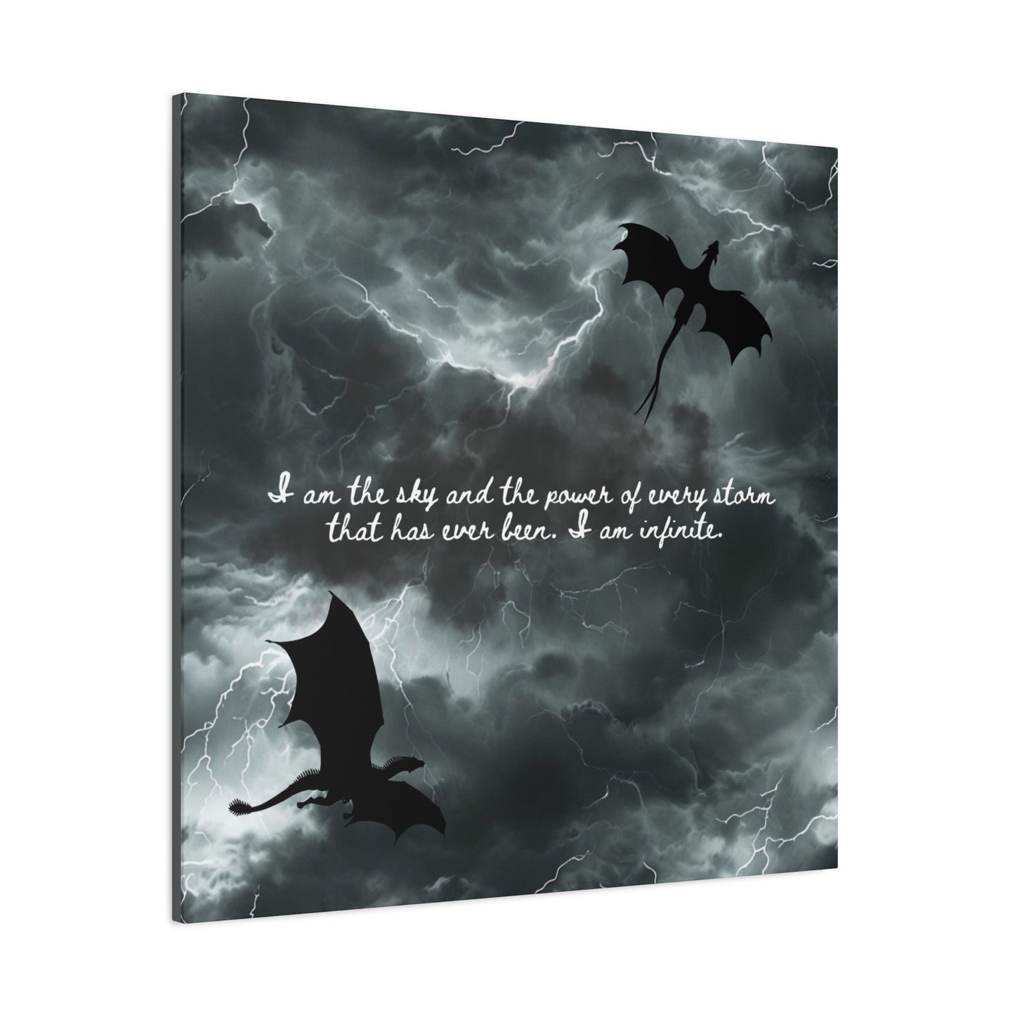 Fourth Wing Canvas Wall Art - Fantasy Bookish Decor