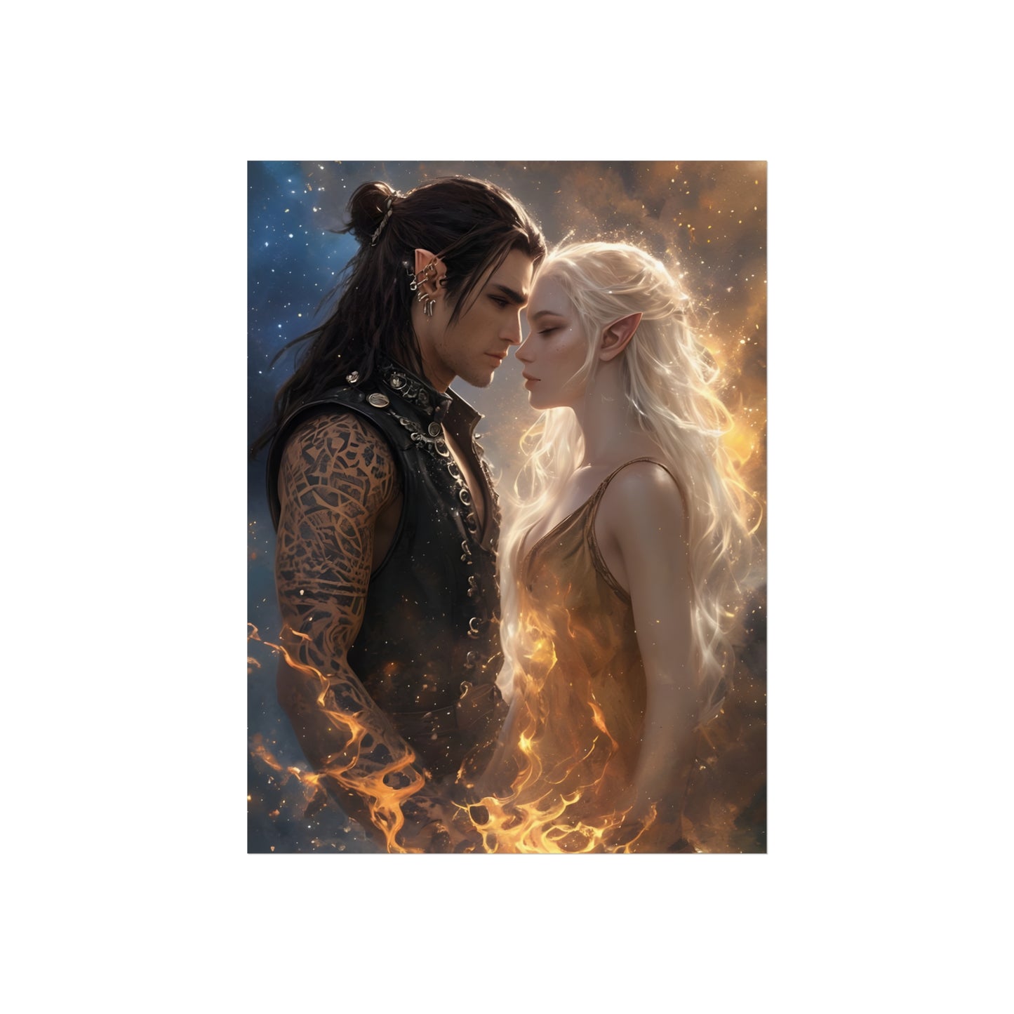 Ruhn & Lidia - Crescent City Fan Art Poster