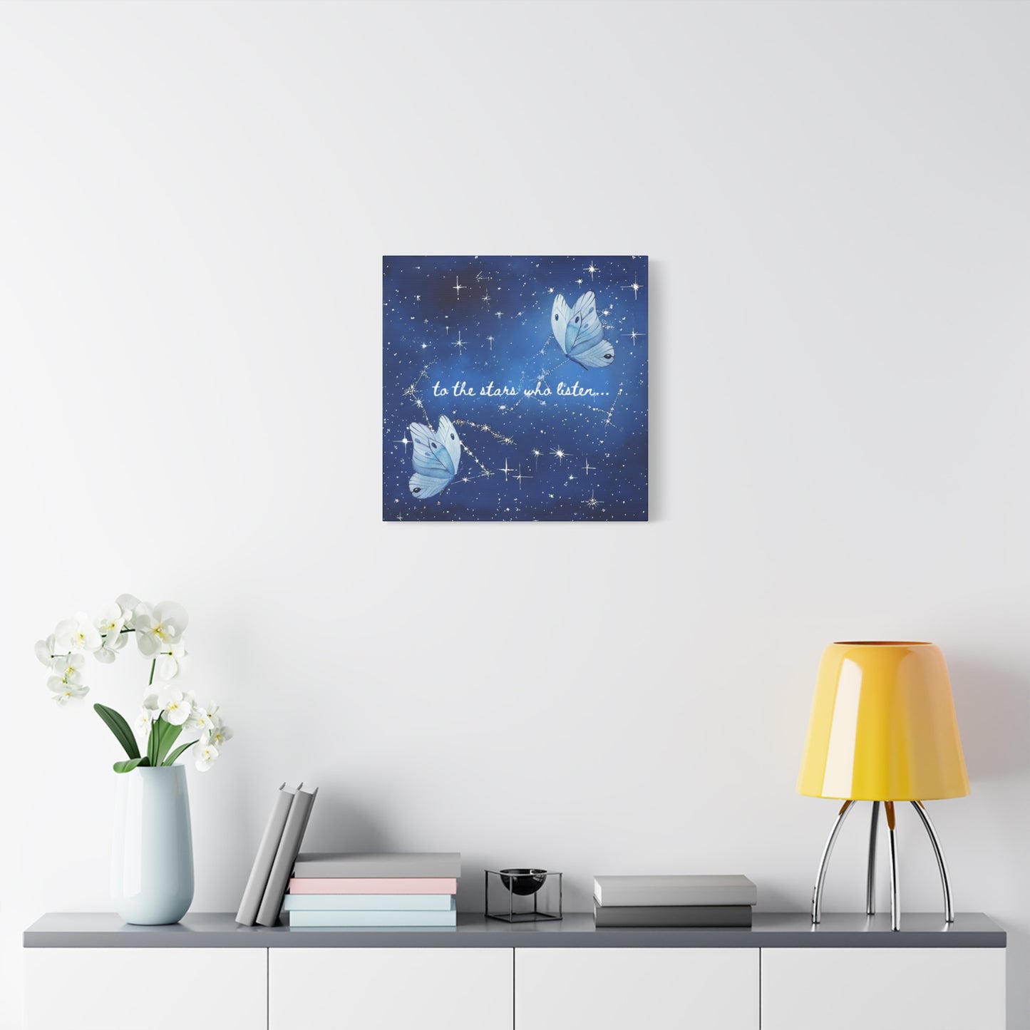 To the Stars Who Listen - Acotar Canvas Wall Art