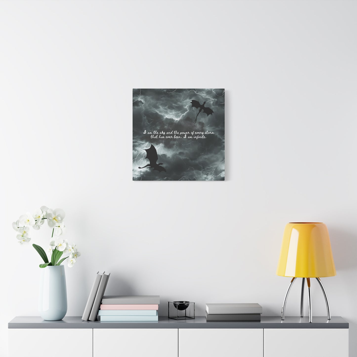 Fourth Wing Canvas Wall Art - Fantasy Bookish Decor