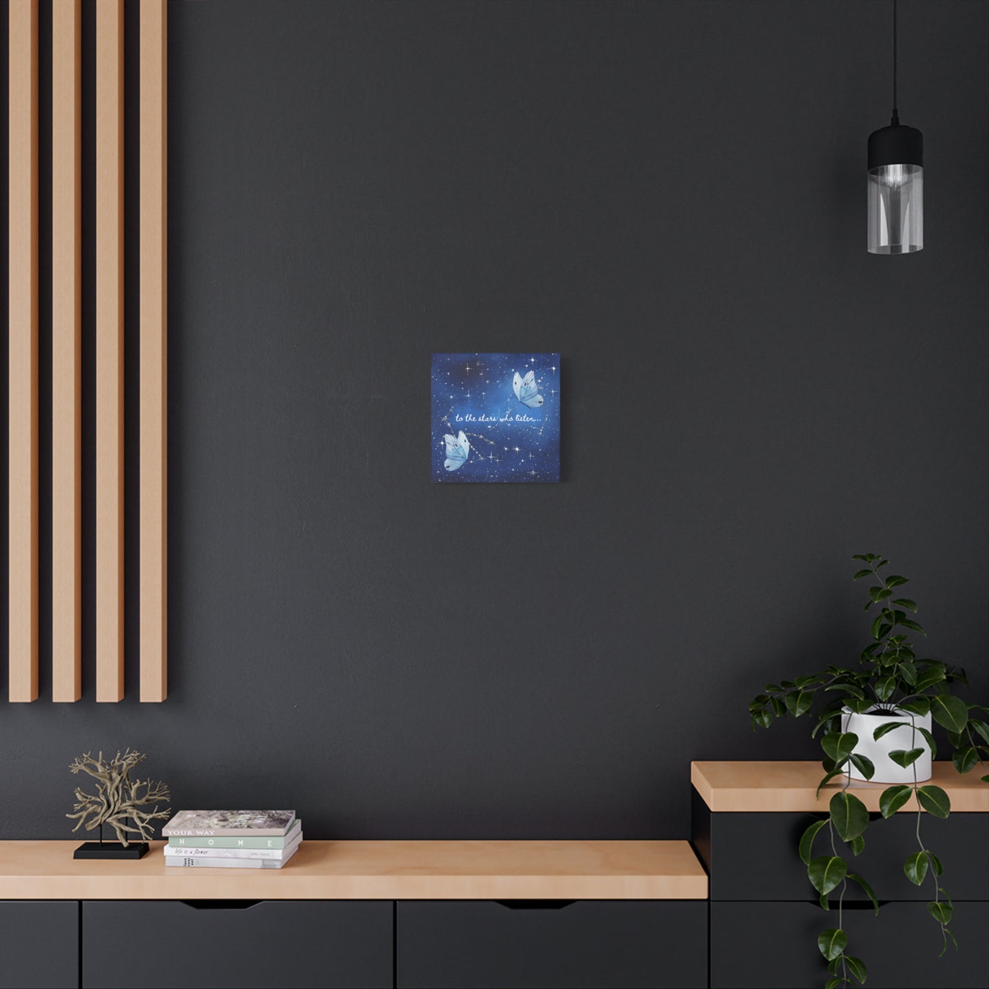 To the Stars Who Listen - Acotar Canvas Wall Art