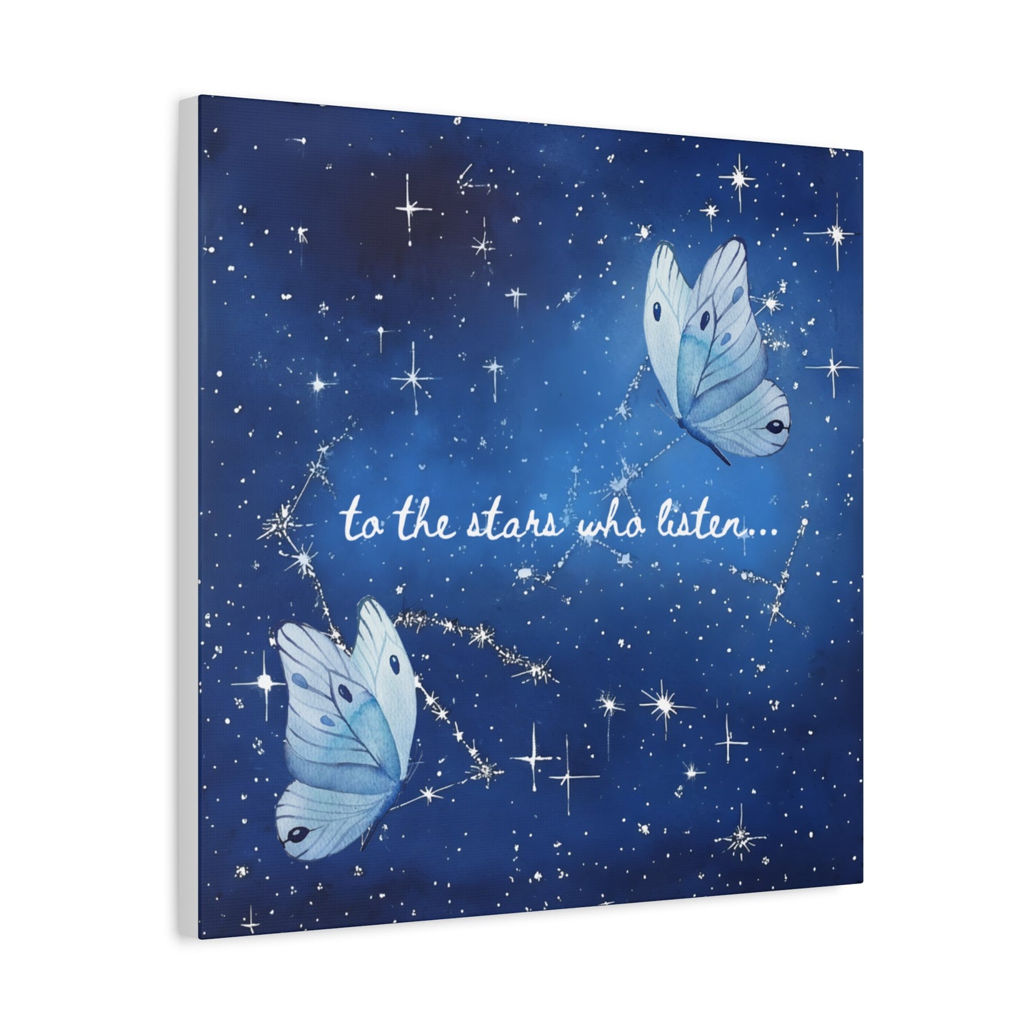 To the Stars Who Listen - Acotar Canvas Wall Art