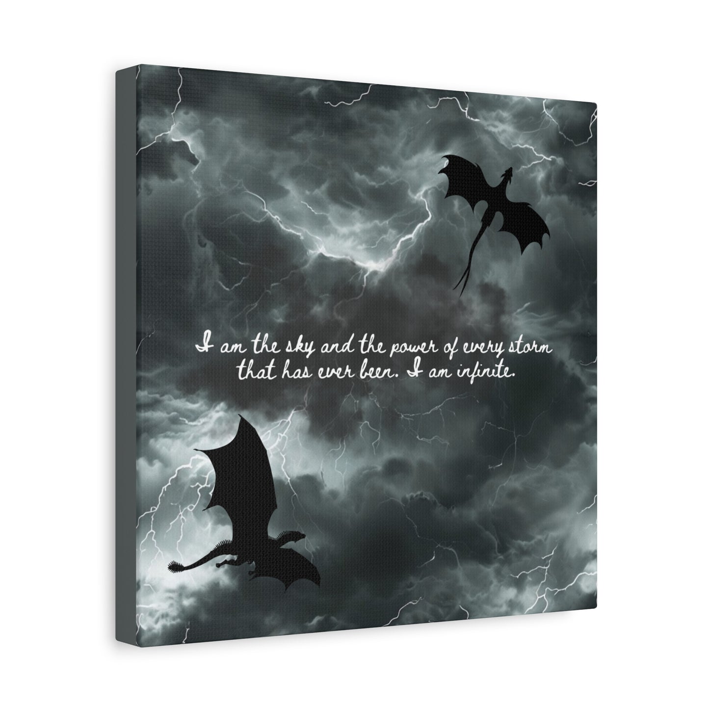 Fourth Wing Canvas Wall Art - Fantasy Bookish Decor