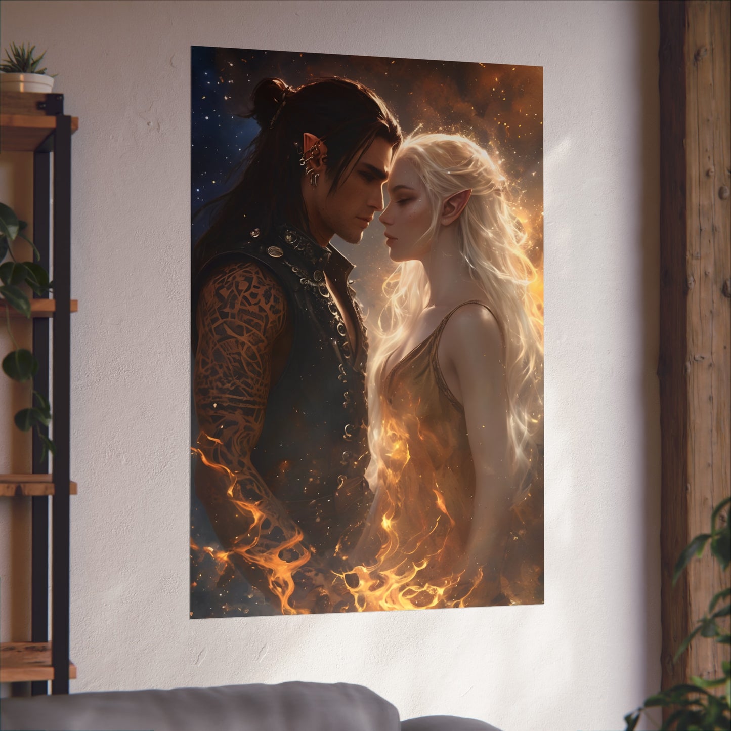 Ruhn & Lidia - Crescent City Fan Art Poster