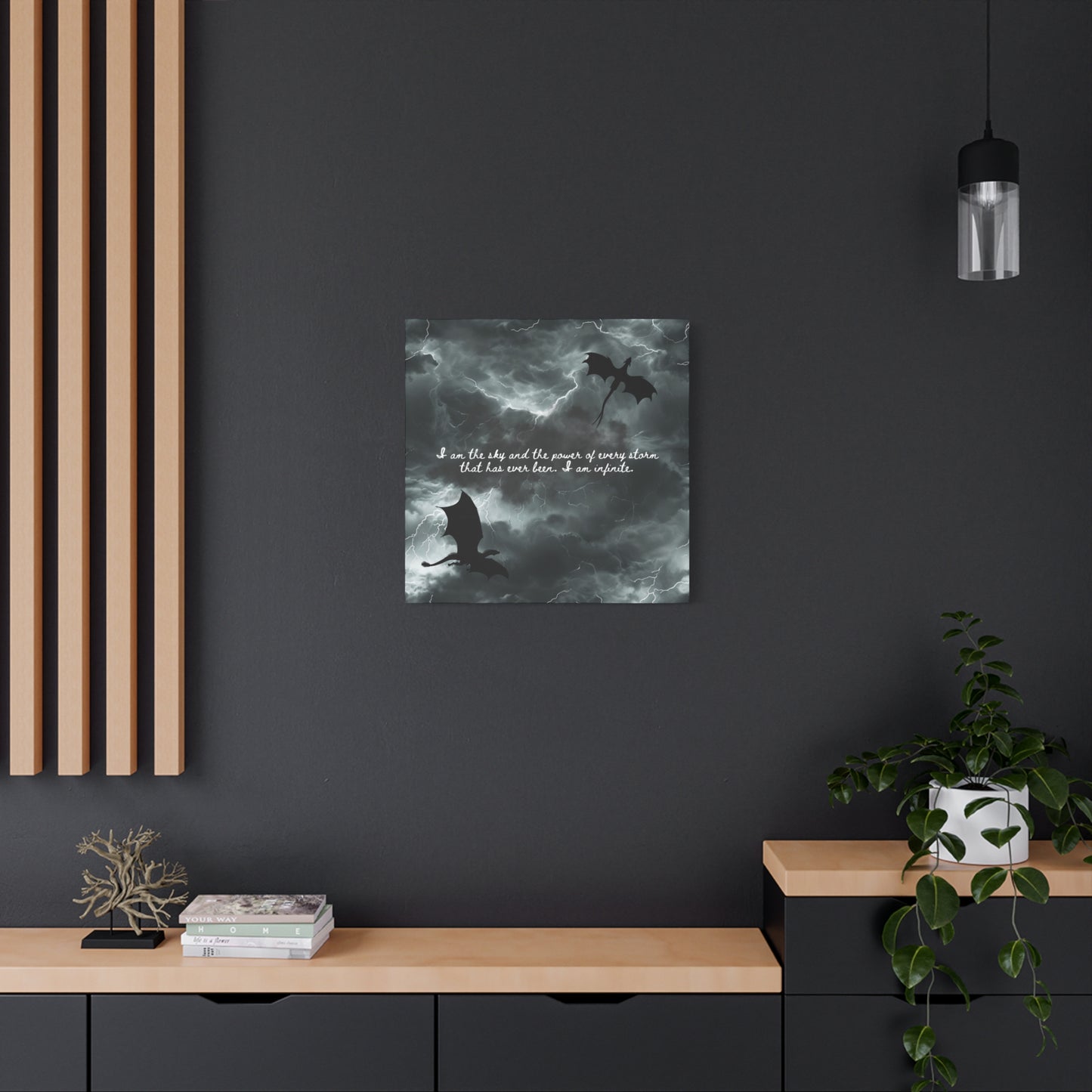 Fourth Wing Canvas Wall Art - Fantasy Bookish Decor
