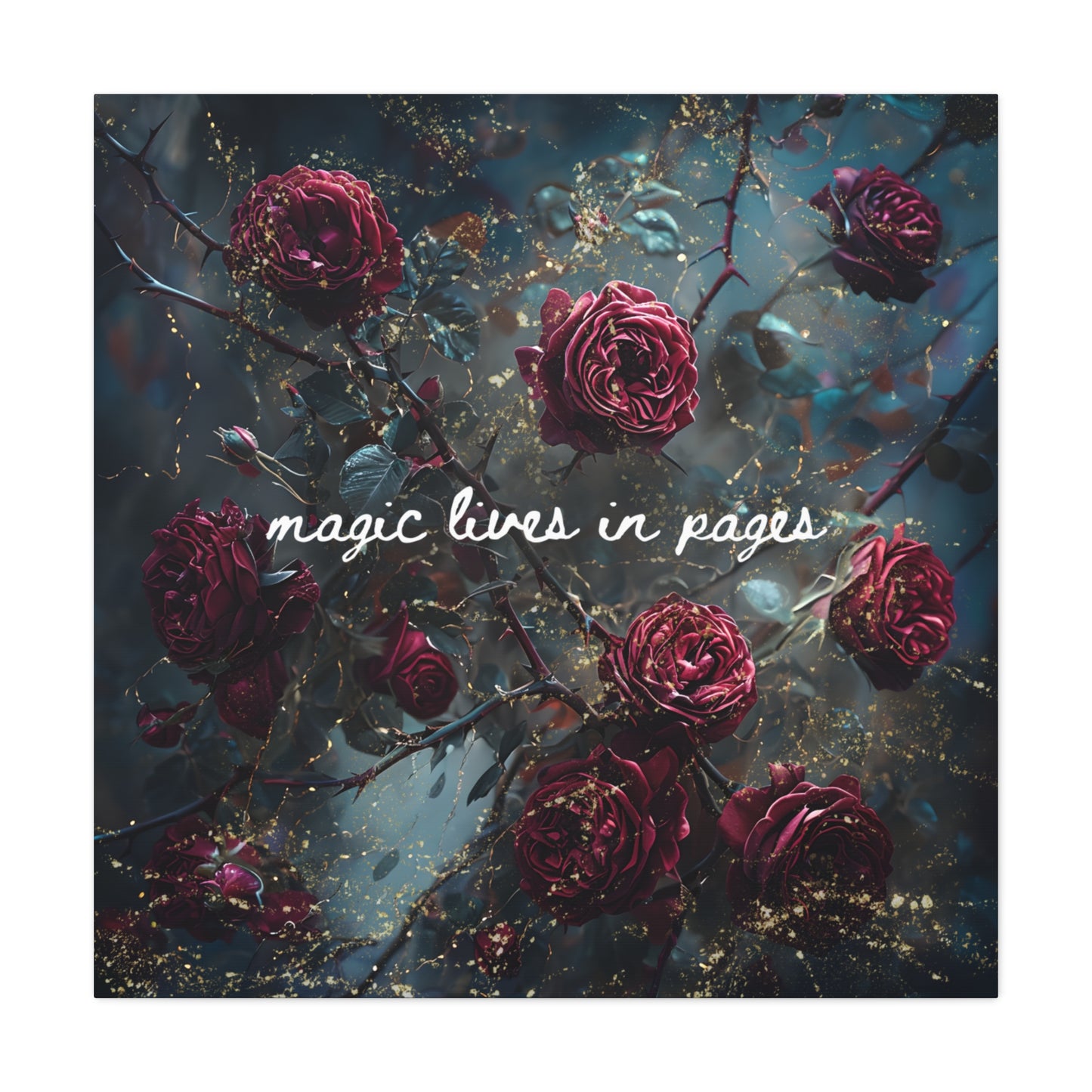 Magic Lives in Pages - Acotar Canvas Wall Art