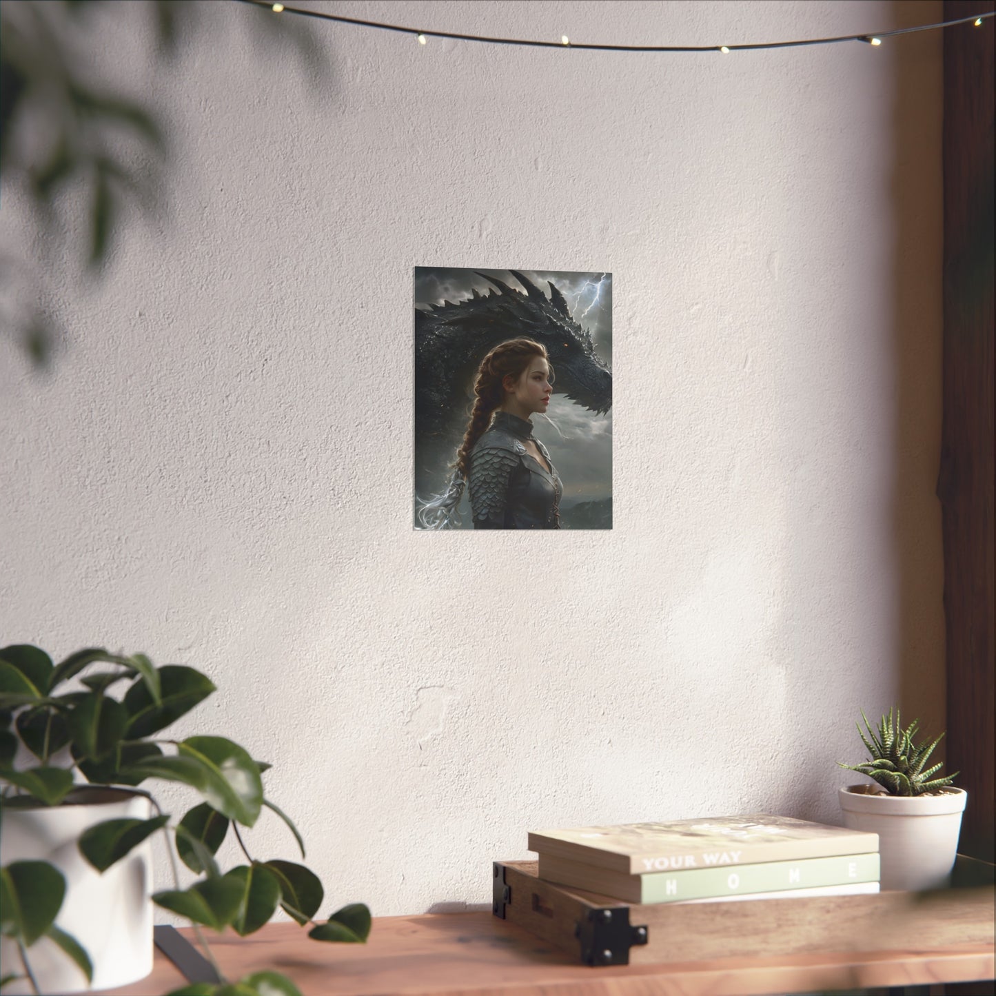 Fourth Wing Art Poster - Violet and Tairn