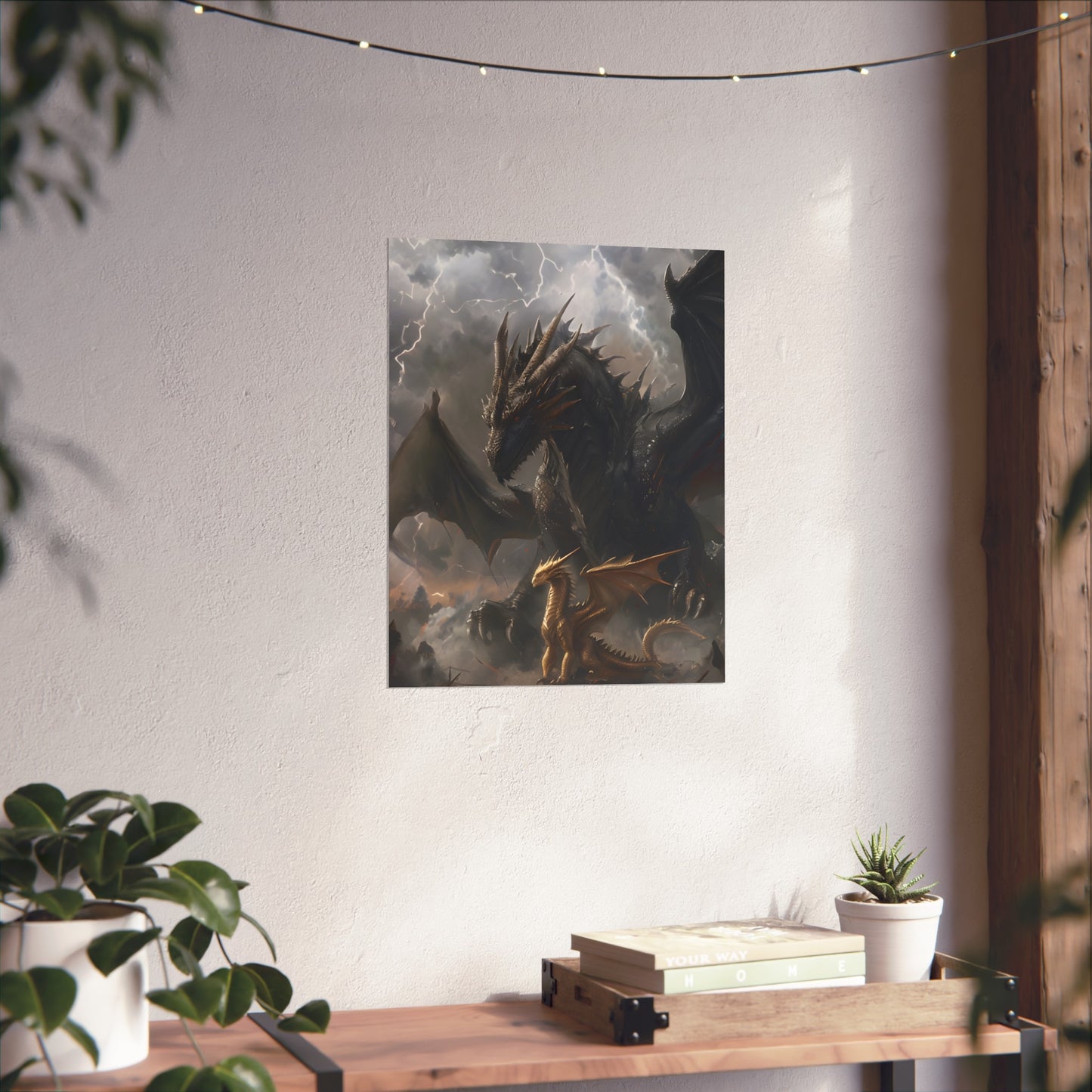Tairn and Andarna - Fourth Wing Fan Art Print