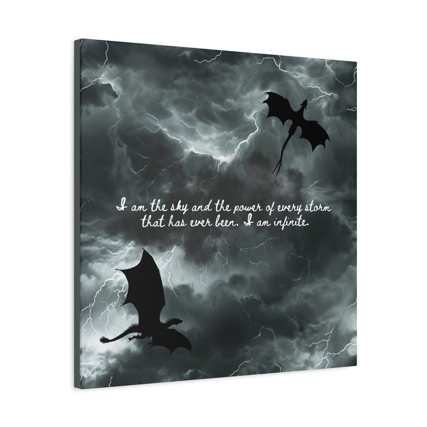Fourth Wing Canvas Wall Art - Fantasy Bookish Decor
