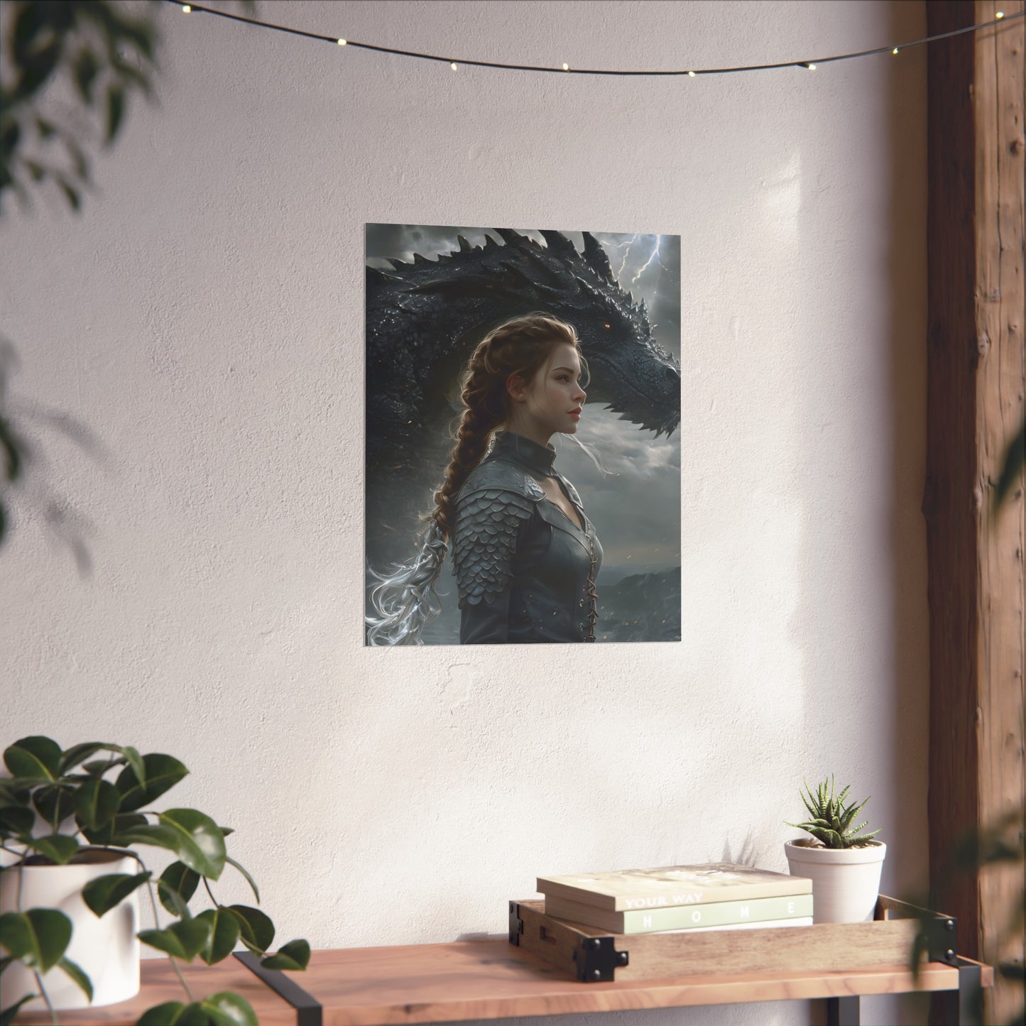Fourth Wing Art Poster - Violet and Tairn