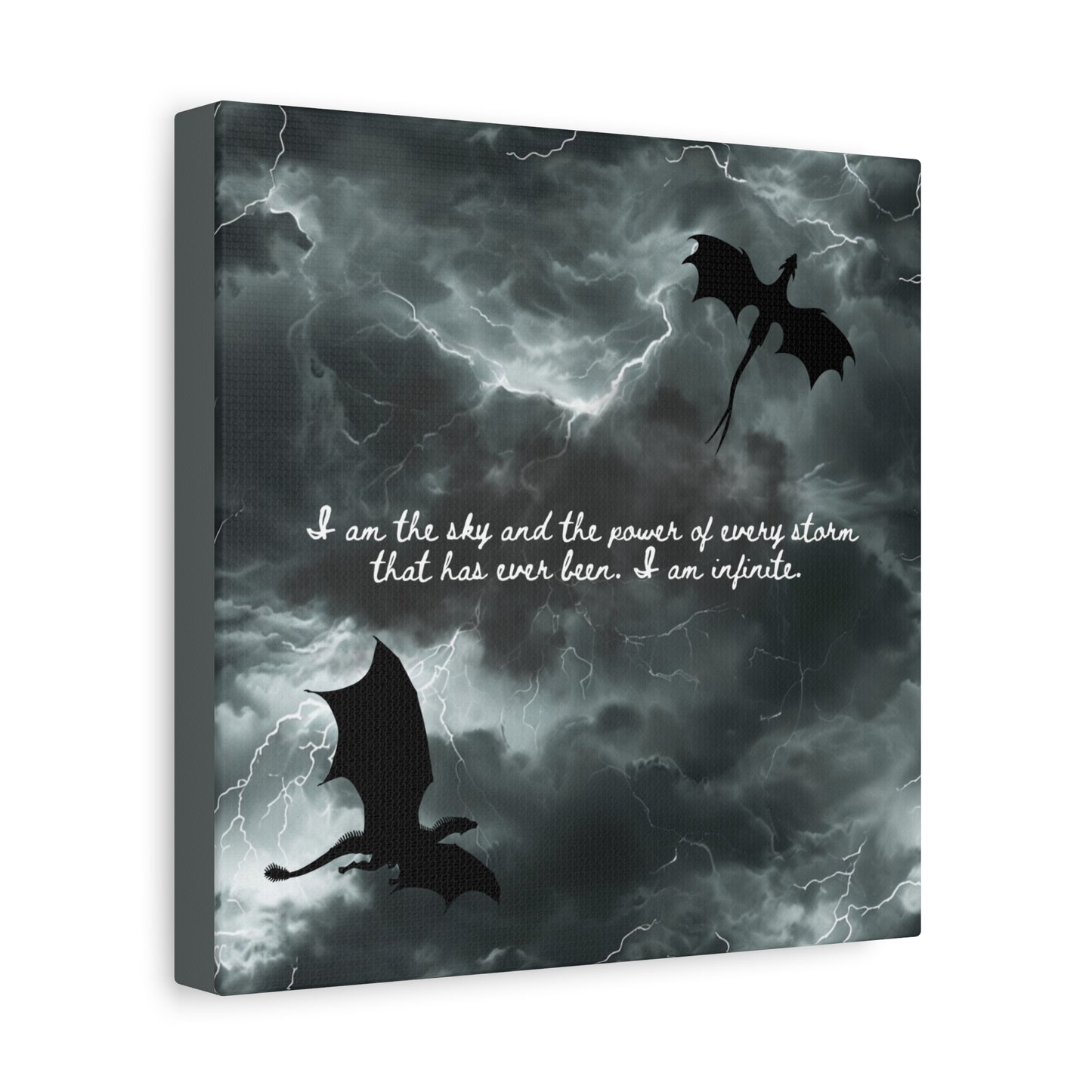 Fourth Wing Canvas Wall Art - Fantasy Bookish Decor