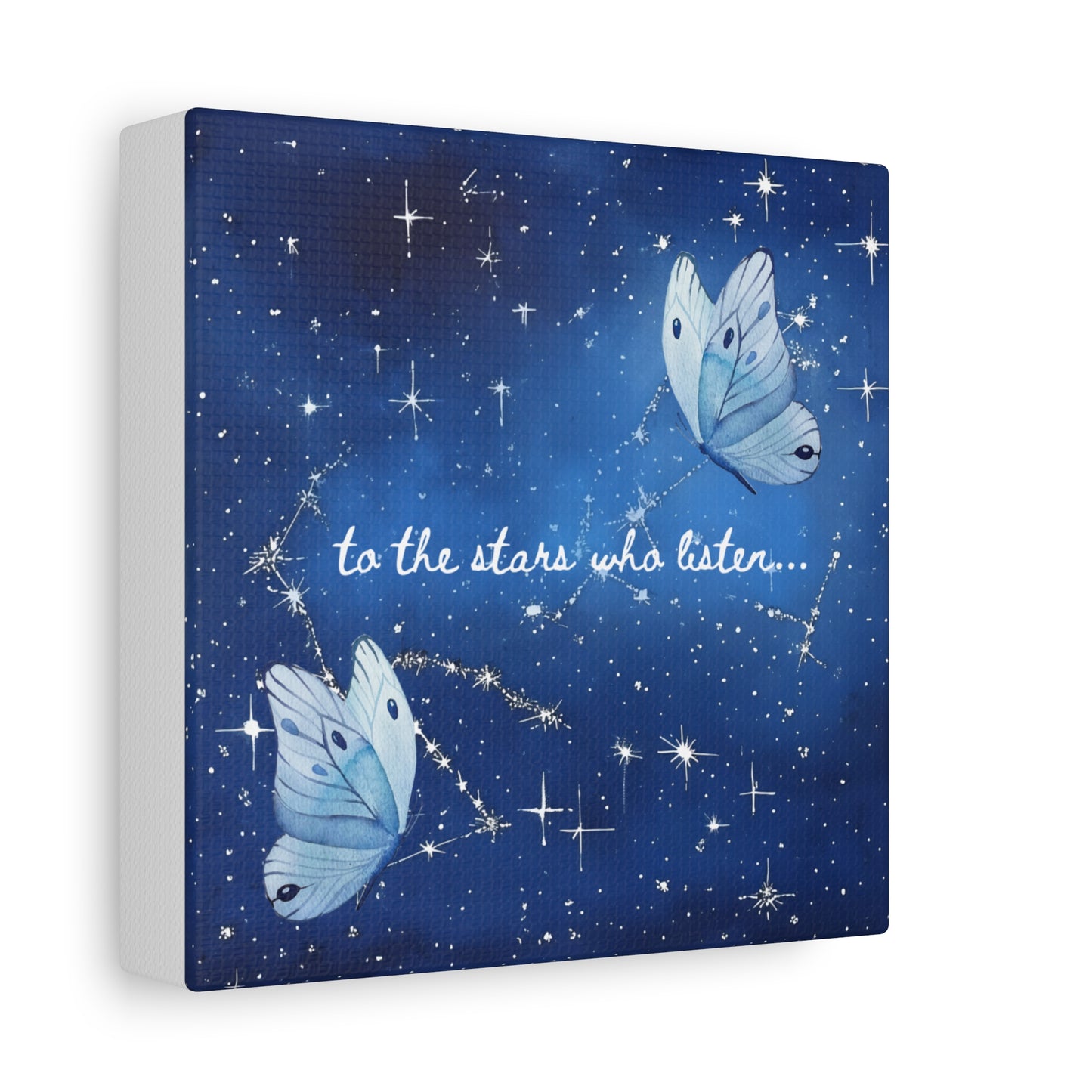 To the Stars Who Listen - Acotar Canvas Wall Art