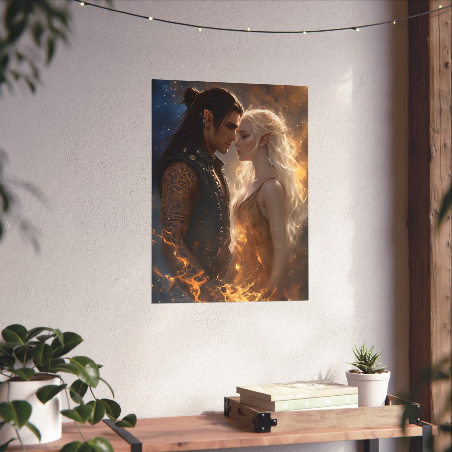 Ruhn & Lidia - Crescent City Fan Art Poster
