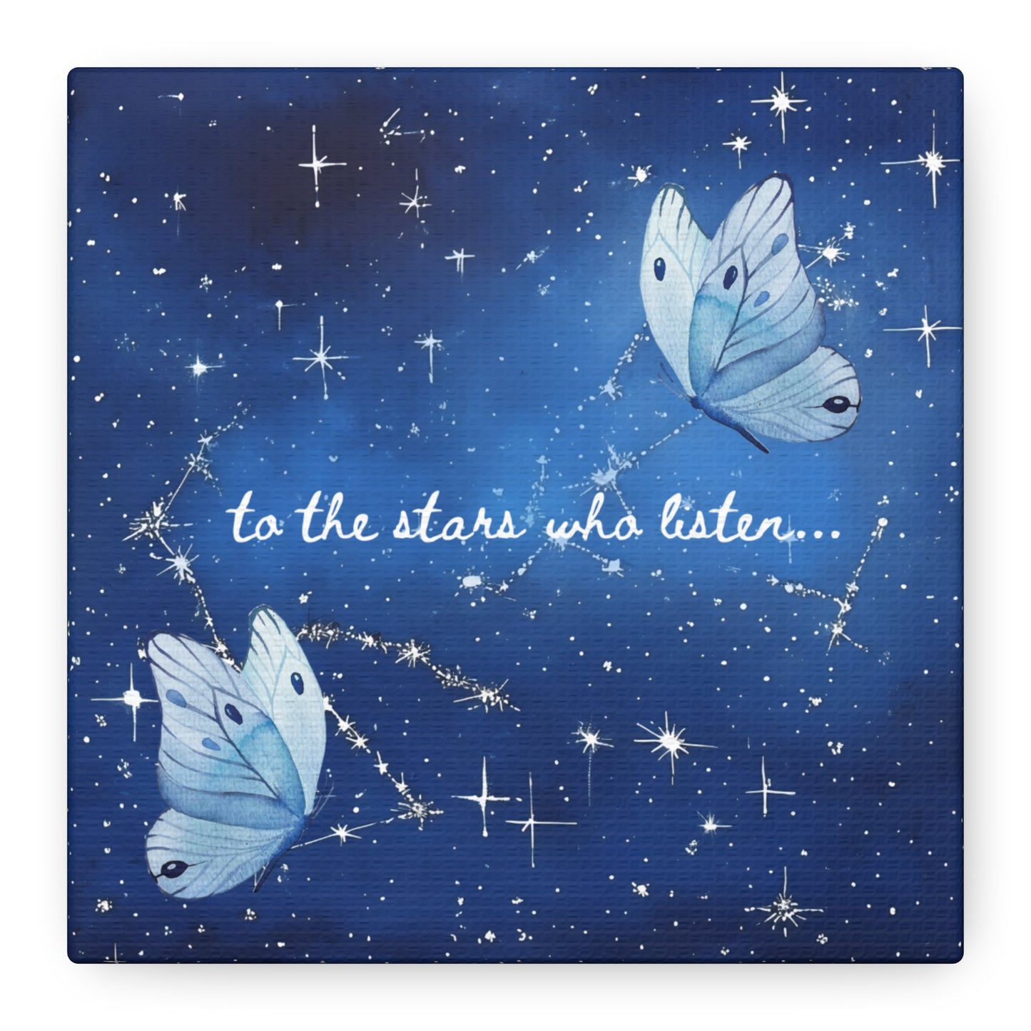 To the Stars Who Listen - Acotar Canvas Wall Art