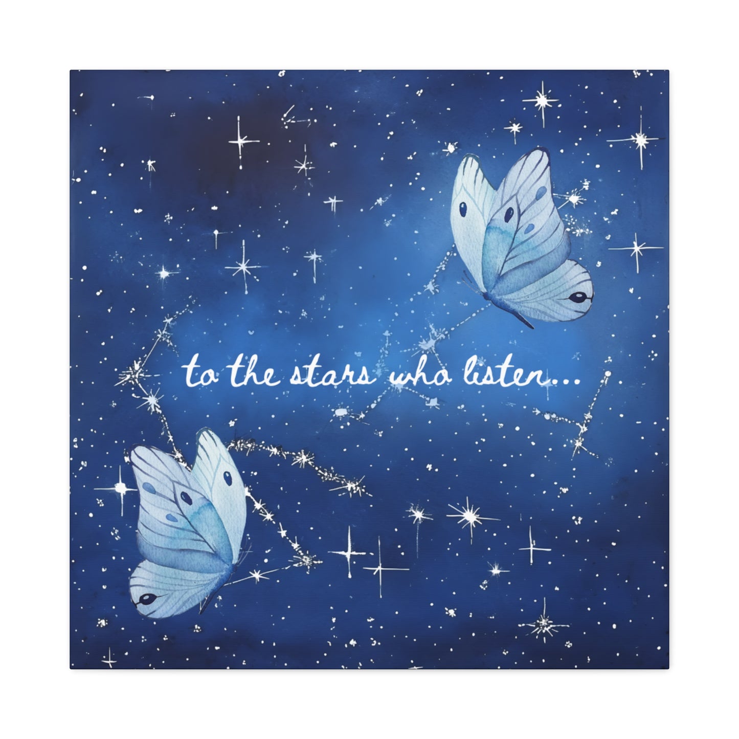 To the Stars Who Listen - Acotar Canvas Wall Art