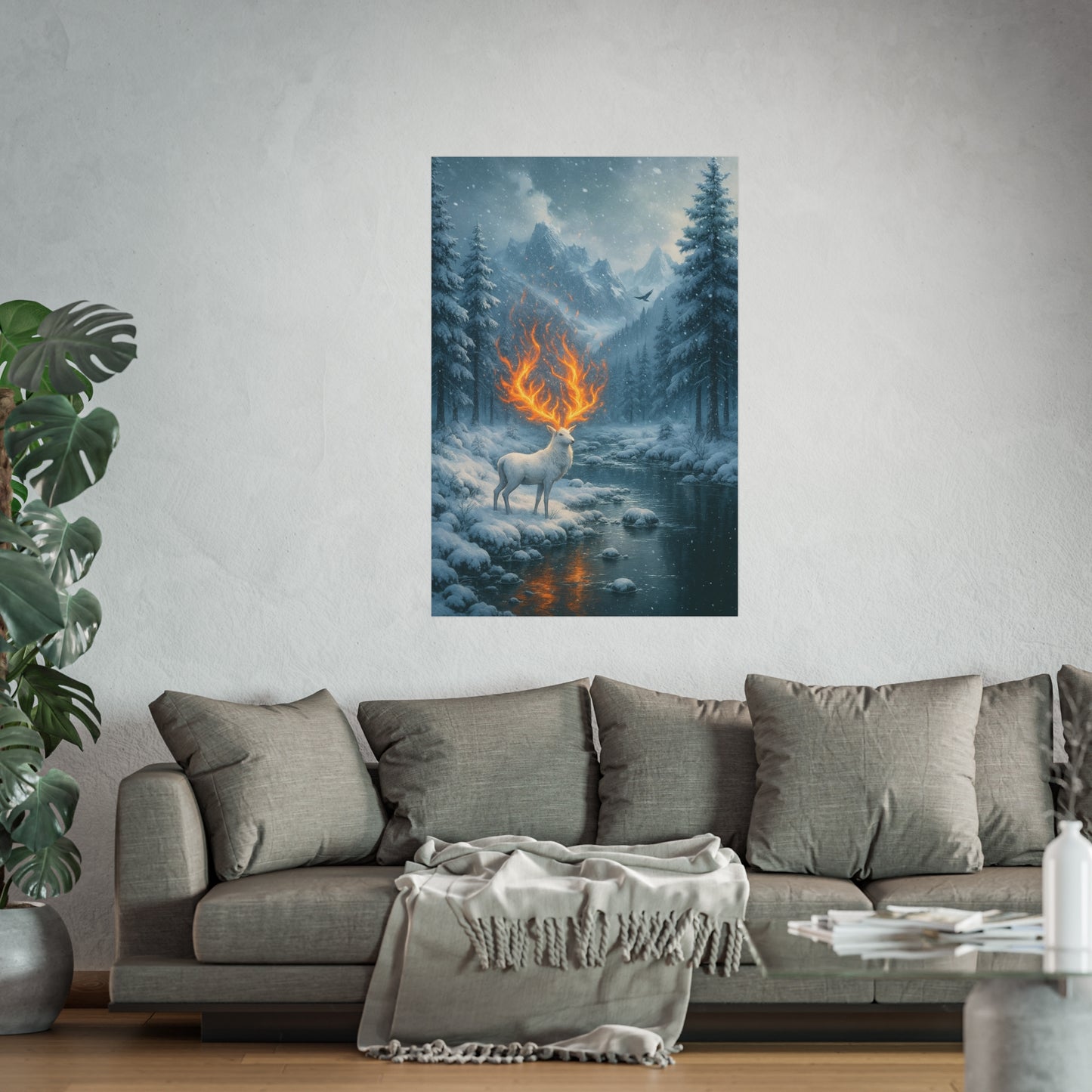 The Lord of the North - White Stag Poster