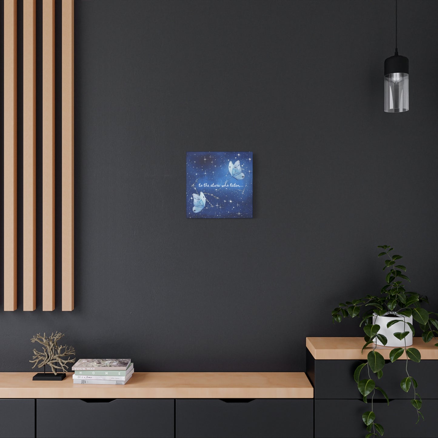 To the Stars Who Listen - Acotar Canvas Wall Art
