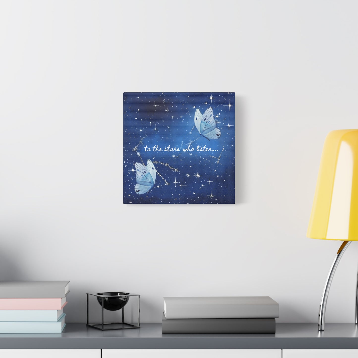 To the Stars Who Listen - Acotar Canvas Wall Art